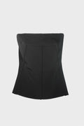 BUSTIER TOP BLACK