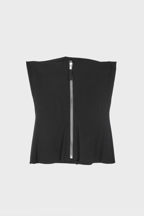 BUSTIER TOP BLACK
