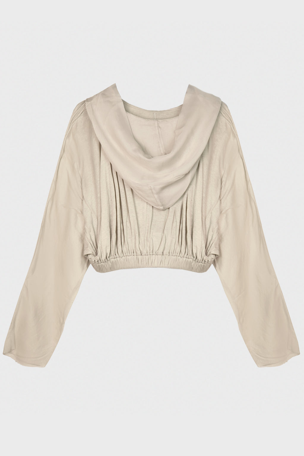 CROPPED HOODED TUNIC PEARL