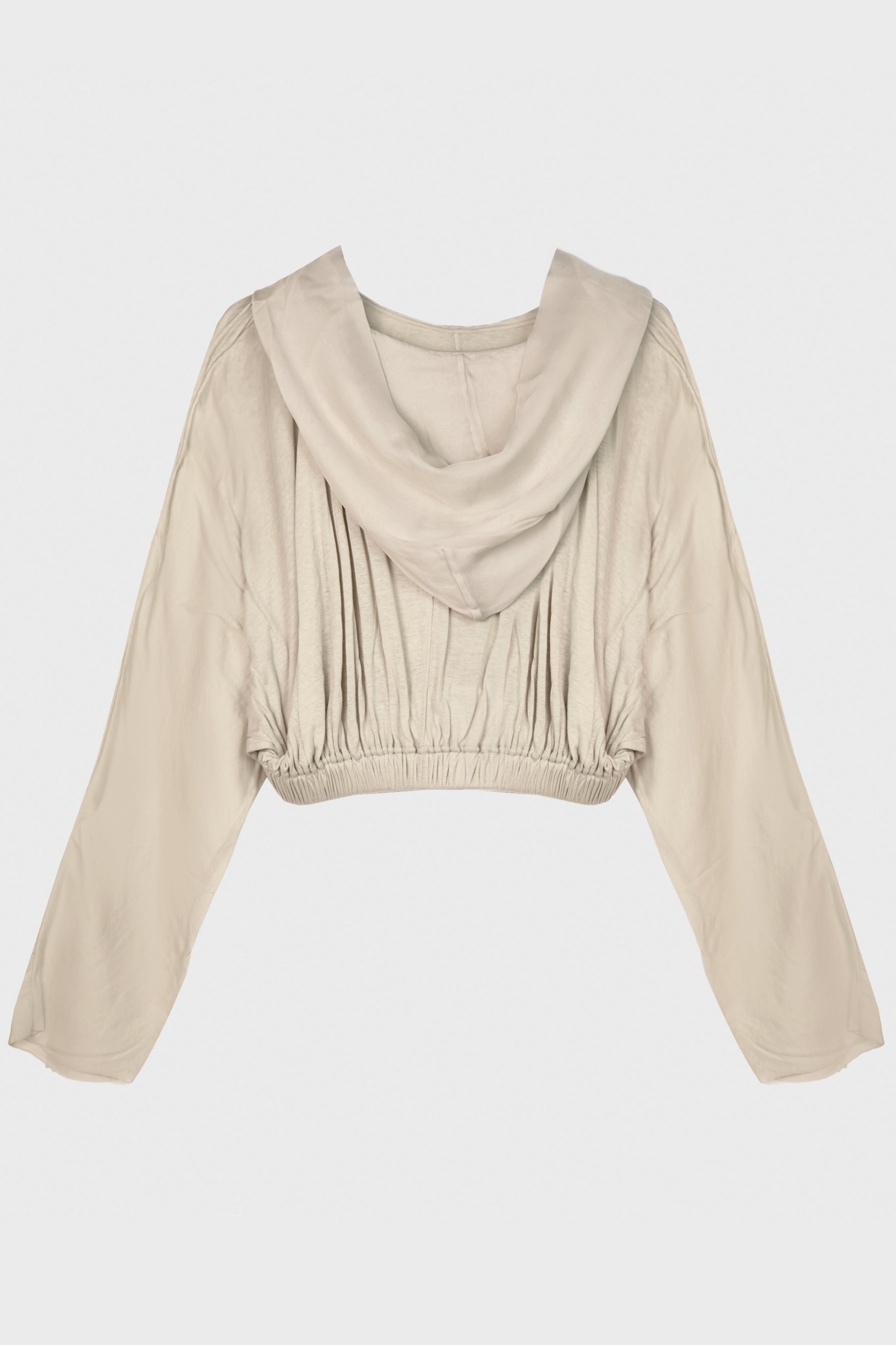 CROPPED HOODED TUNIC PEARL