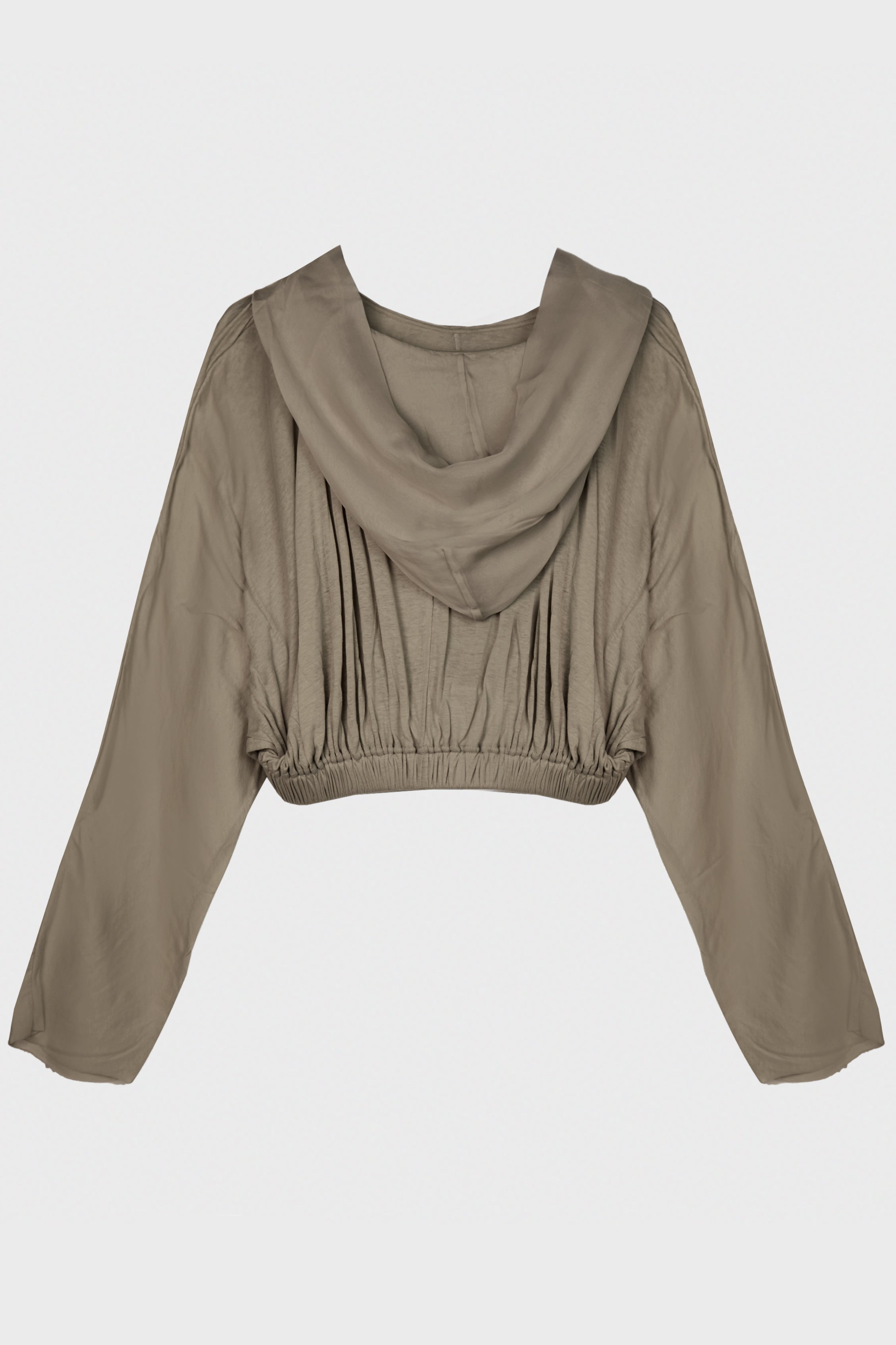 CROPPED HOODED TUNIC DUST