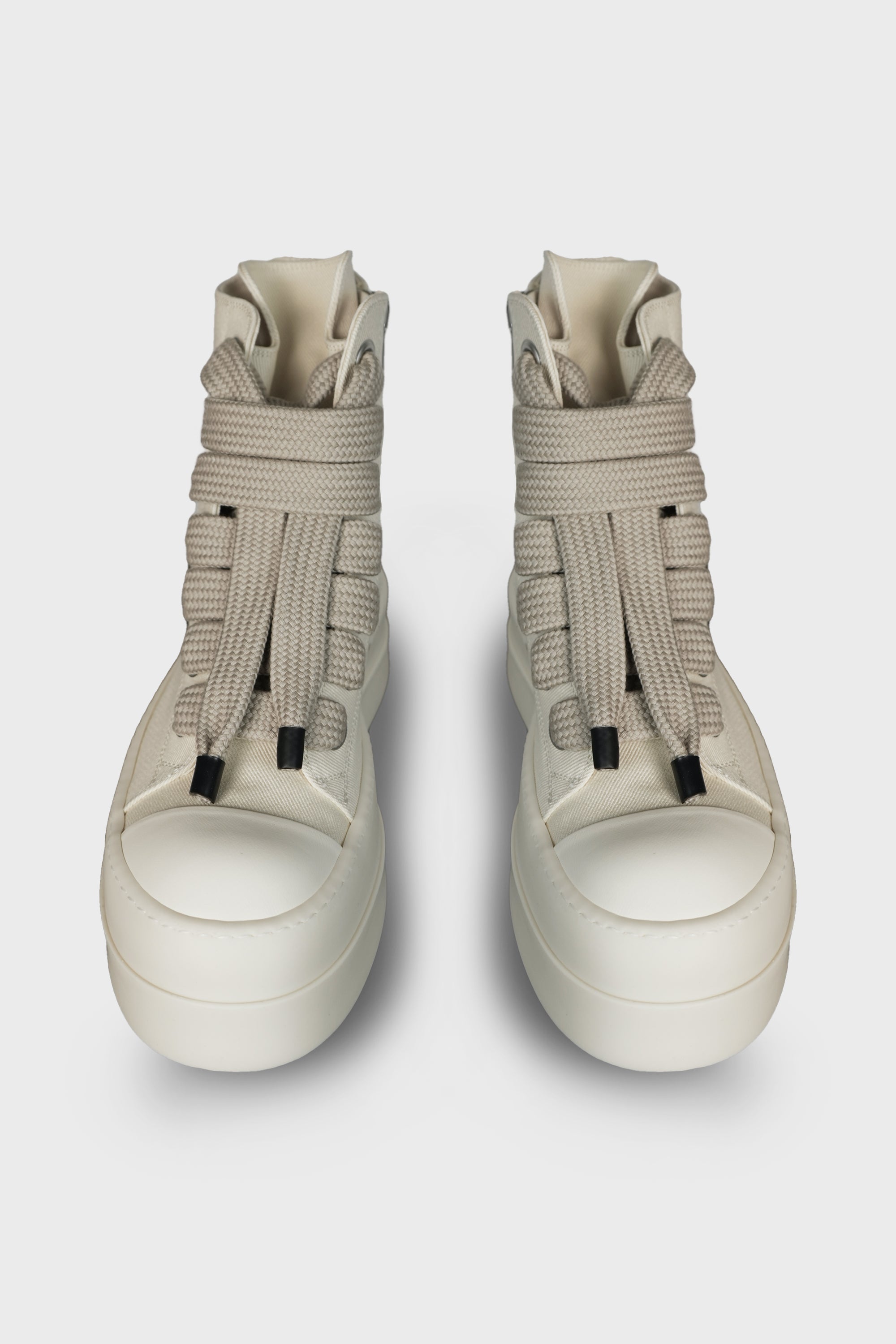 RICK OWENS DRKSHDW - MEGA BUMPER JUMBOLACE SNEAKS MILK/MILK/MILK