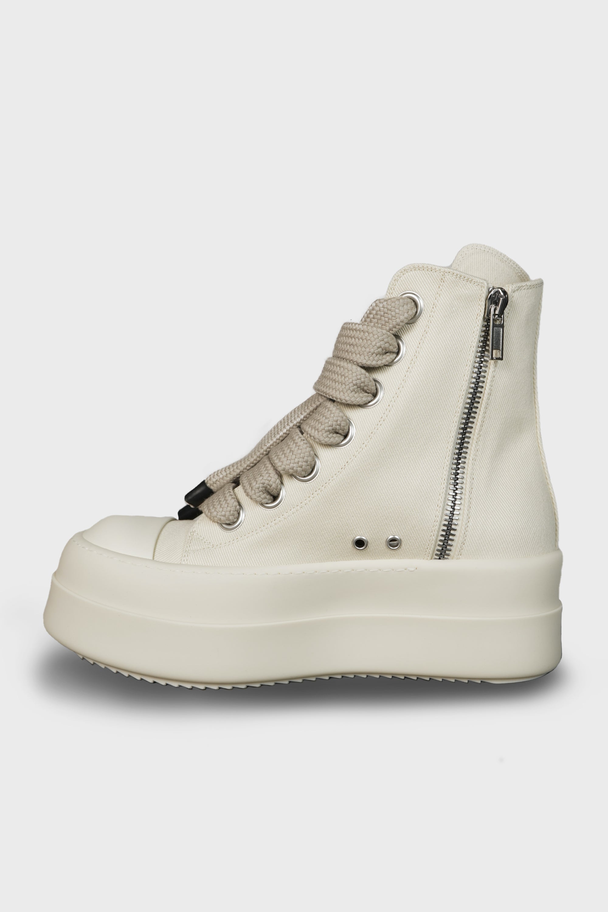 RICK OWENS DRKSHDW - MEGA BUMPER JUMBOLACE SNEAKS MILK/MILK/MILK
