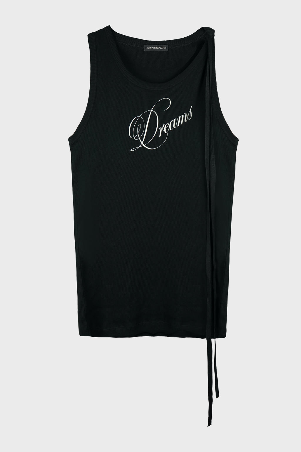 SEVA STANDARD TANK TOP WITH "DREAMS" PRINT BLACK