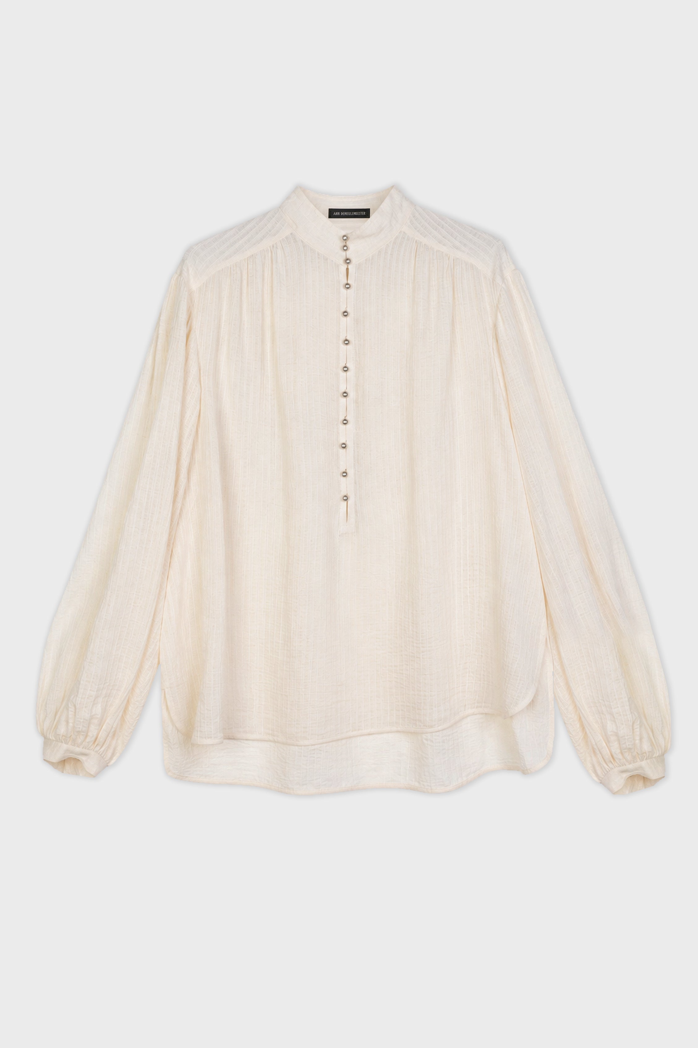 THORALD HIGH COMFORT CROPPED SERAFINO TOP CHALK