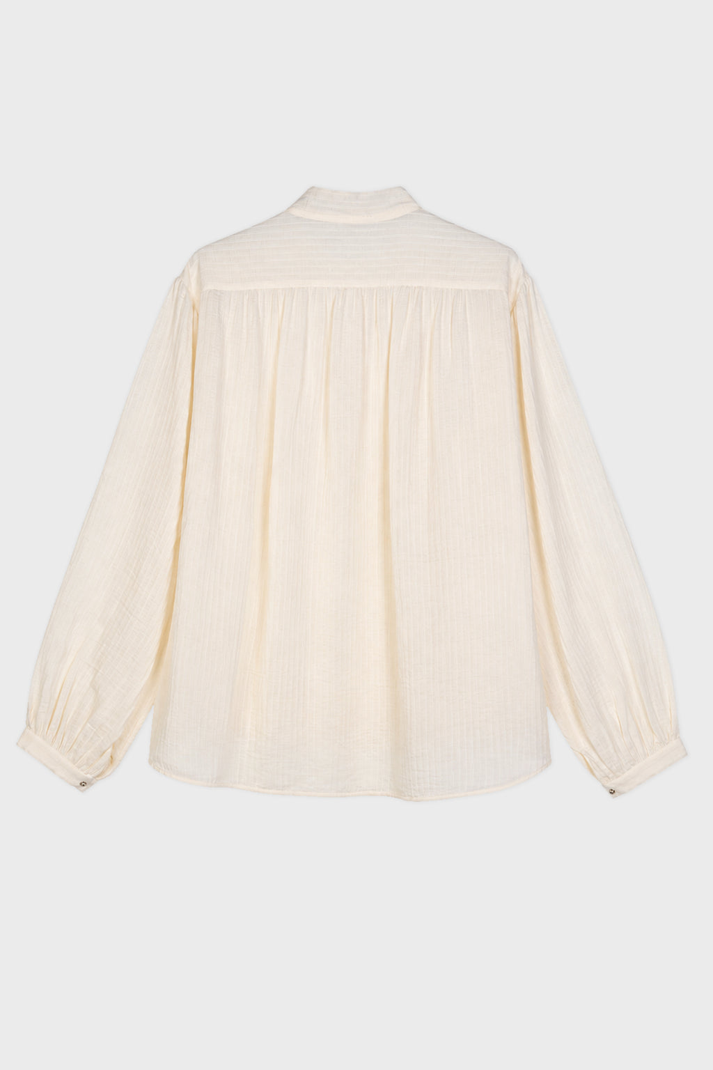 THORALD HIGH COMFORT CROPPED SERAFINO TOP CHALK