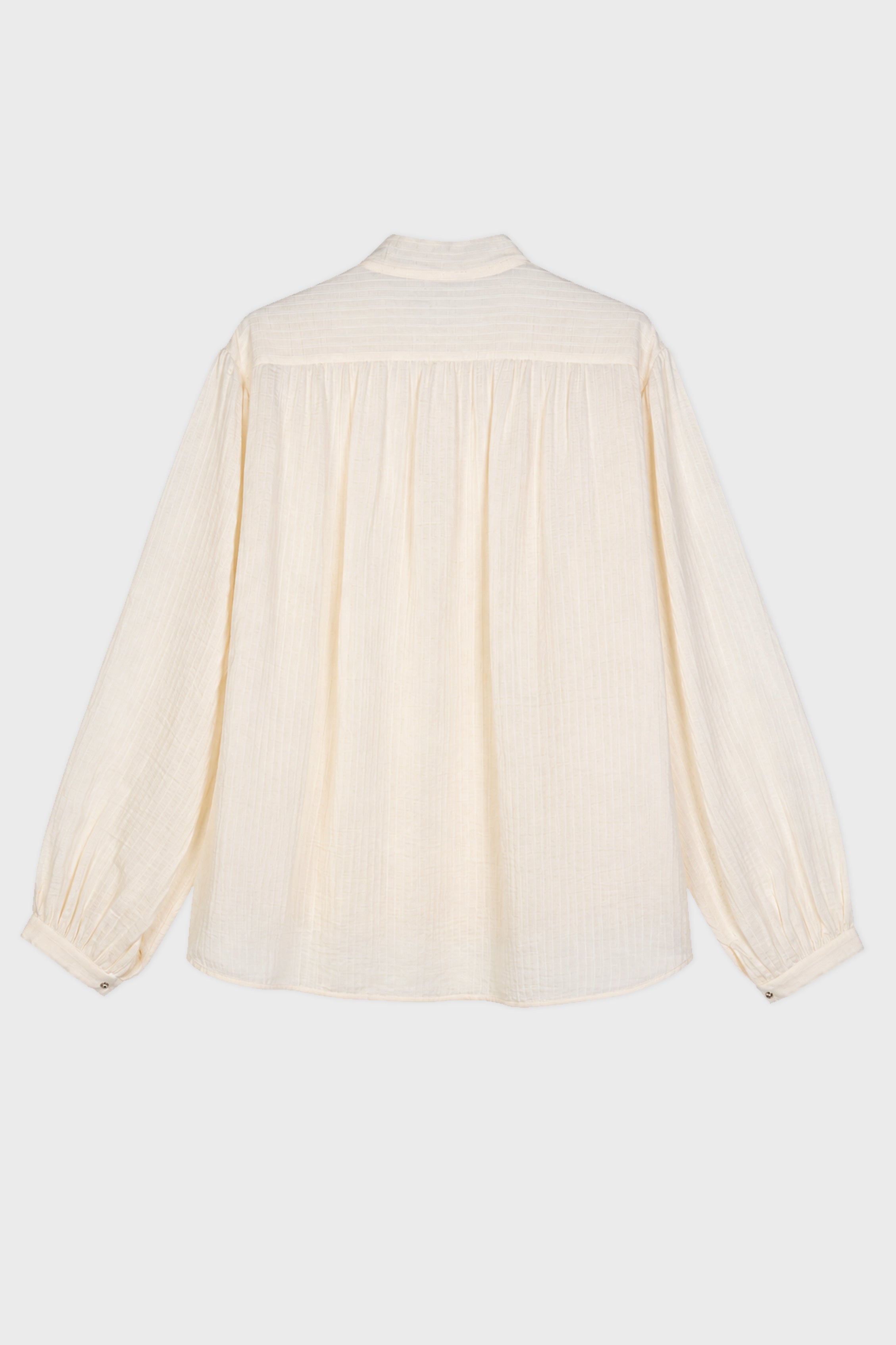 THORALD HIGH COMFORT CROPPED SERAFINO TOP CHALK