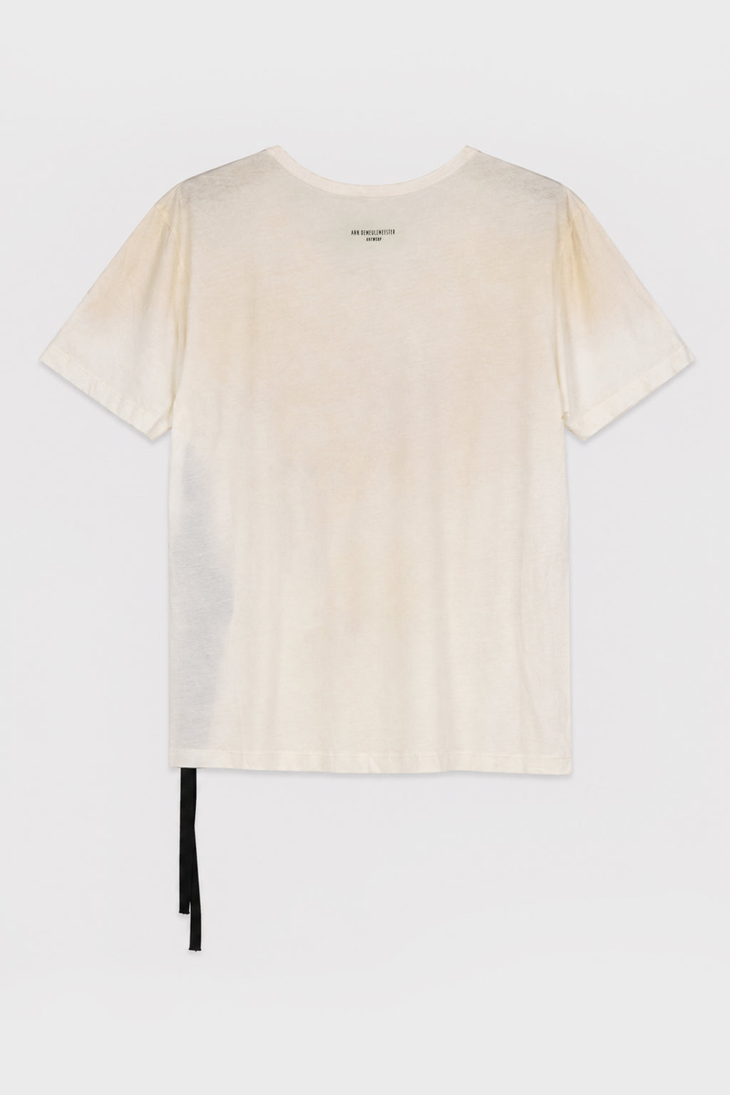 IDAR CROPPED STANDARD FIT T-SHIRT WITH "ELECTRIC KISS" FLOCK PRINT CHALK