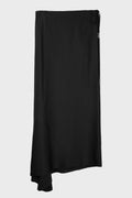 EVELINE LONG BIAS SKIRT CADY SATIN BLACK