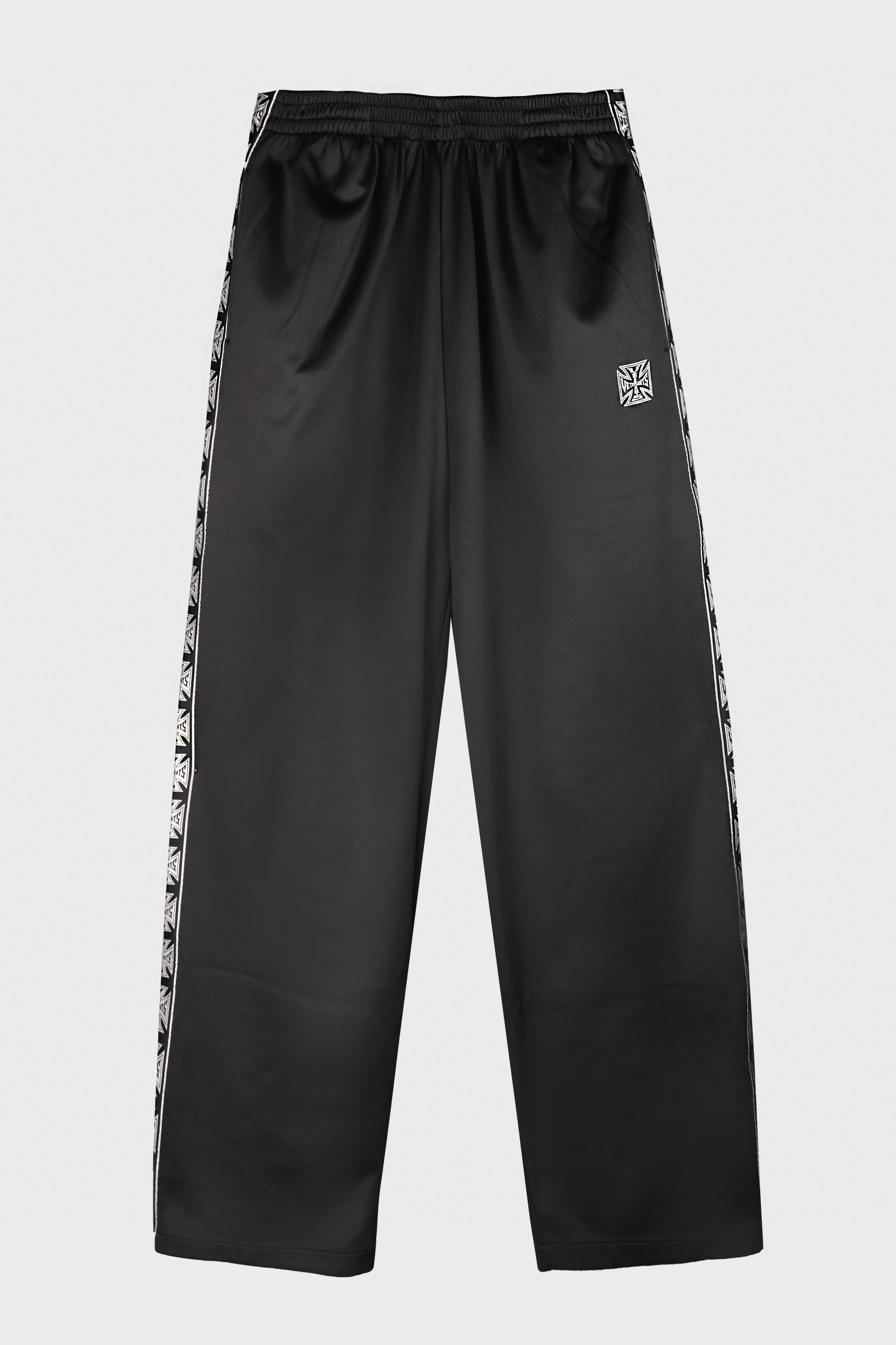 BIKER CROSS TAPE TRACK PANTS