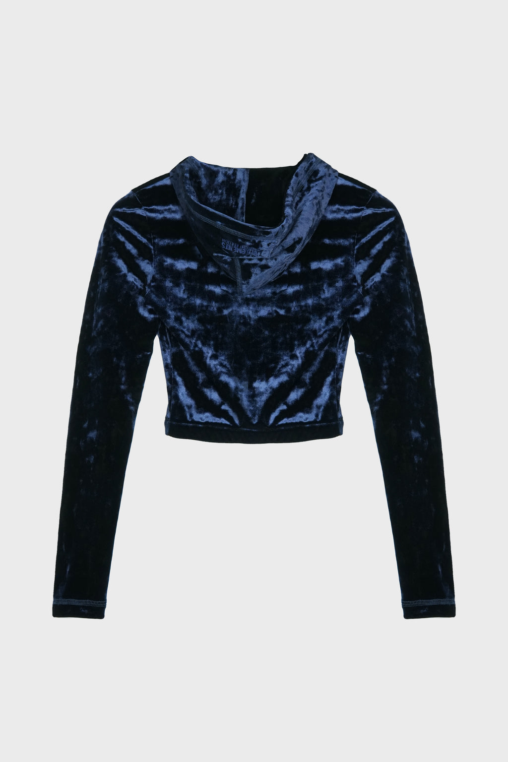 VELVET ZIP-UP NAVY