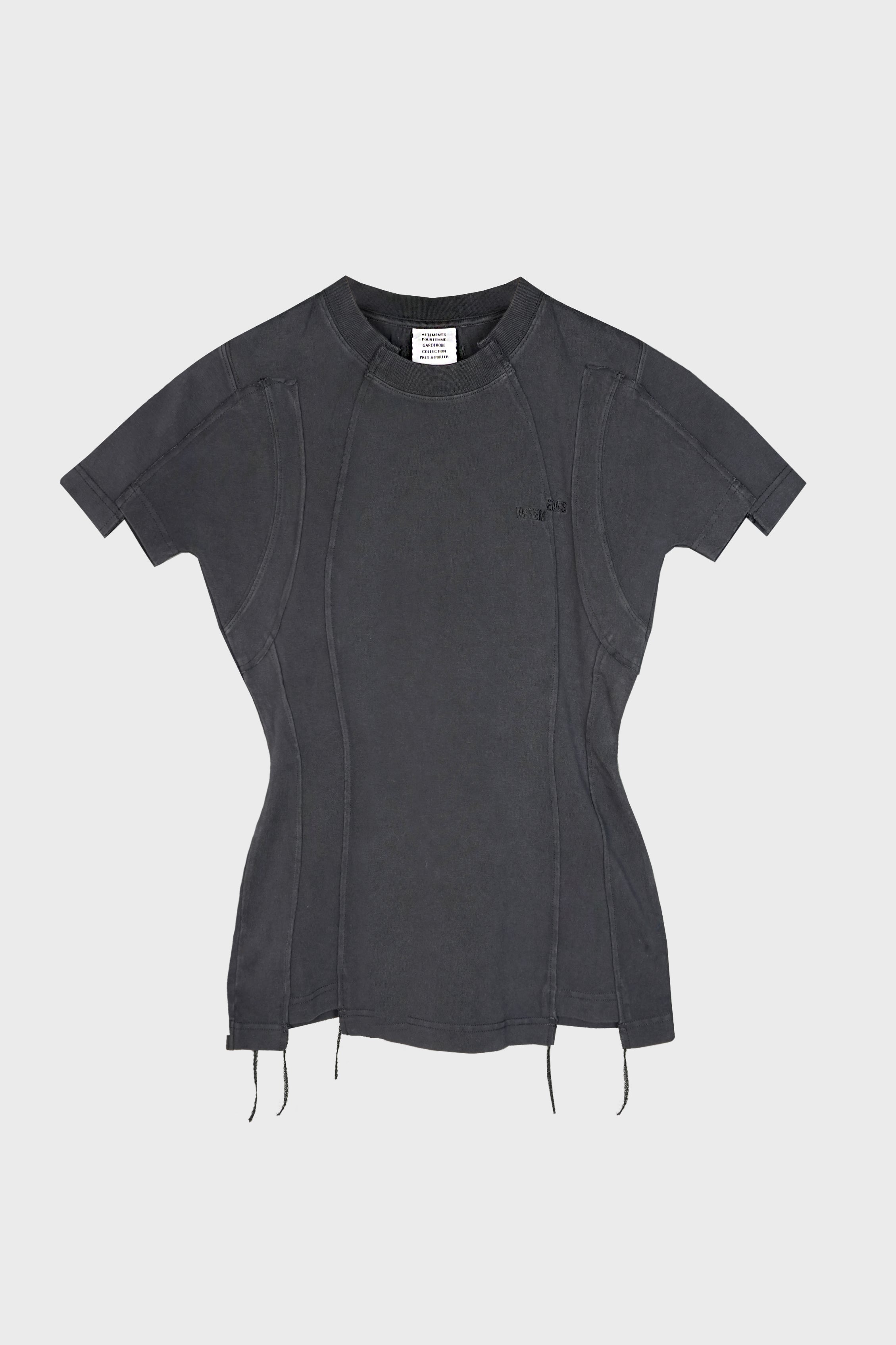 CUT-UP BABY T-SHIRT BLACK