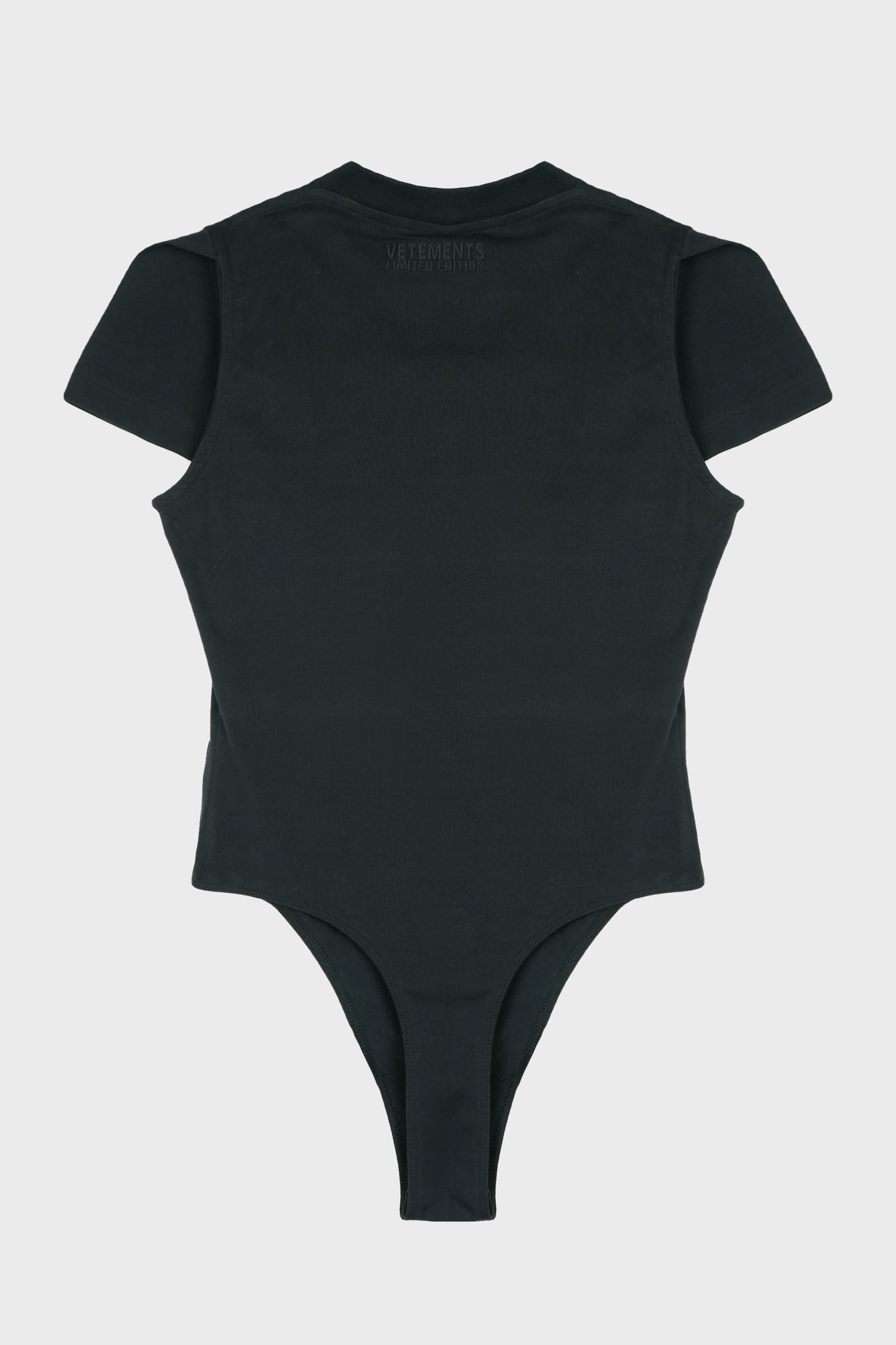 LEATHER CROSS T-SHIRT BODY BLACK