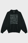 FUCK EVERYTHING ZIP-UP HOODIE WASHED-OUT BLACK