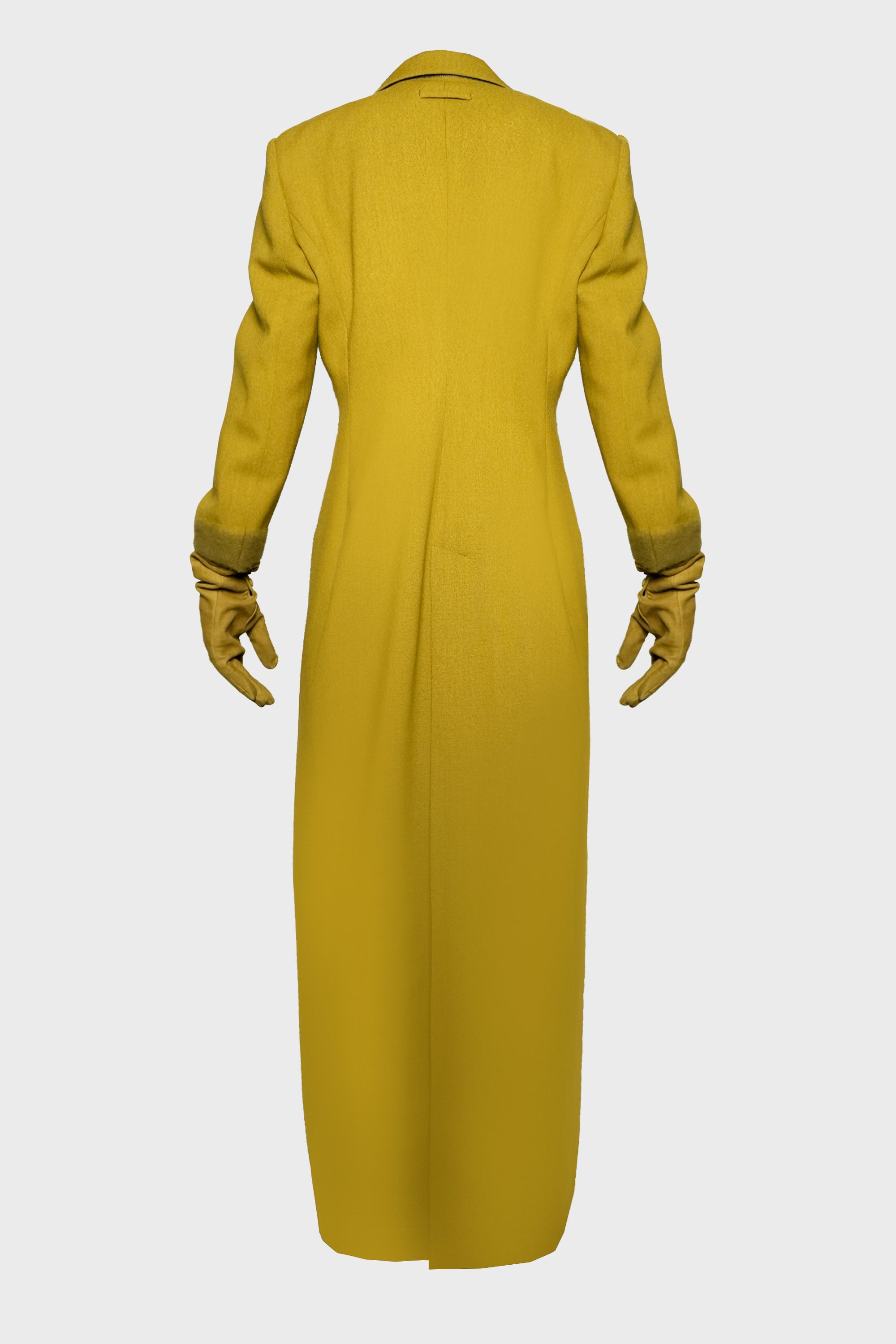 TAILORING WOOL COAT WITH GLOVES DETAIL