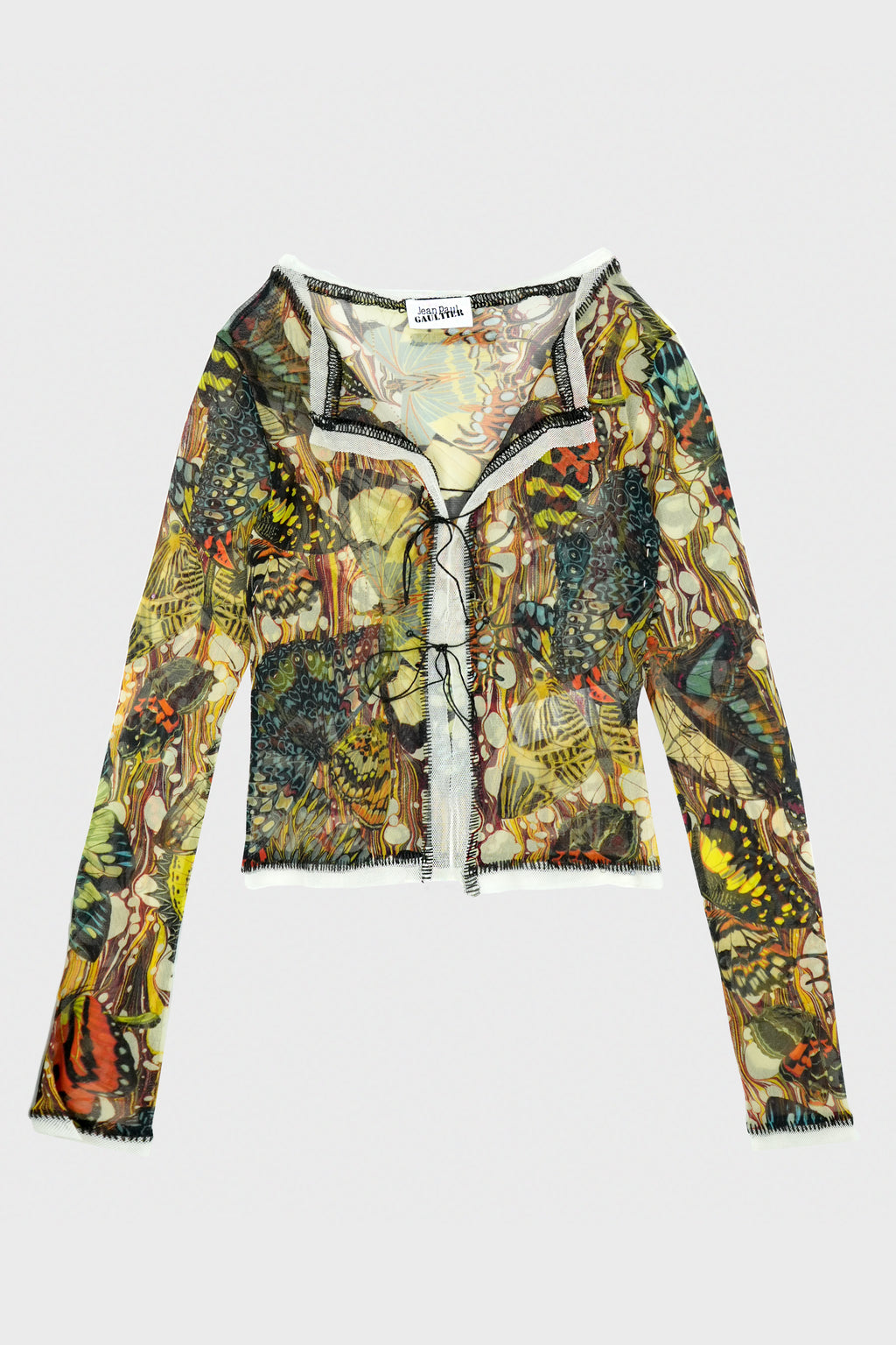 RE-EDITION : MESH CARDIGAN “PAPILLON"