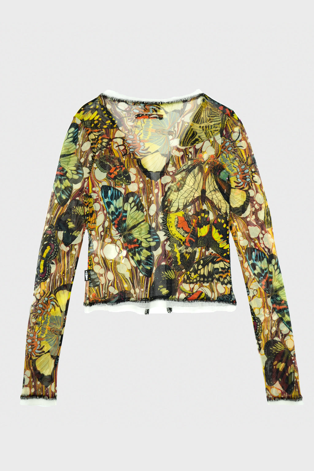 RE-EDITION : MESH CARDIGAN “PAPILLON"