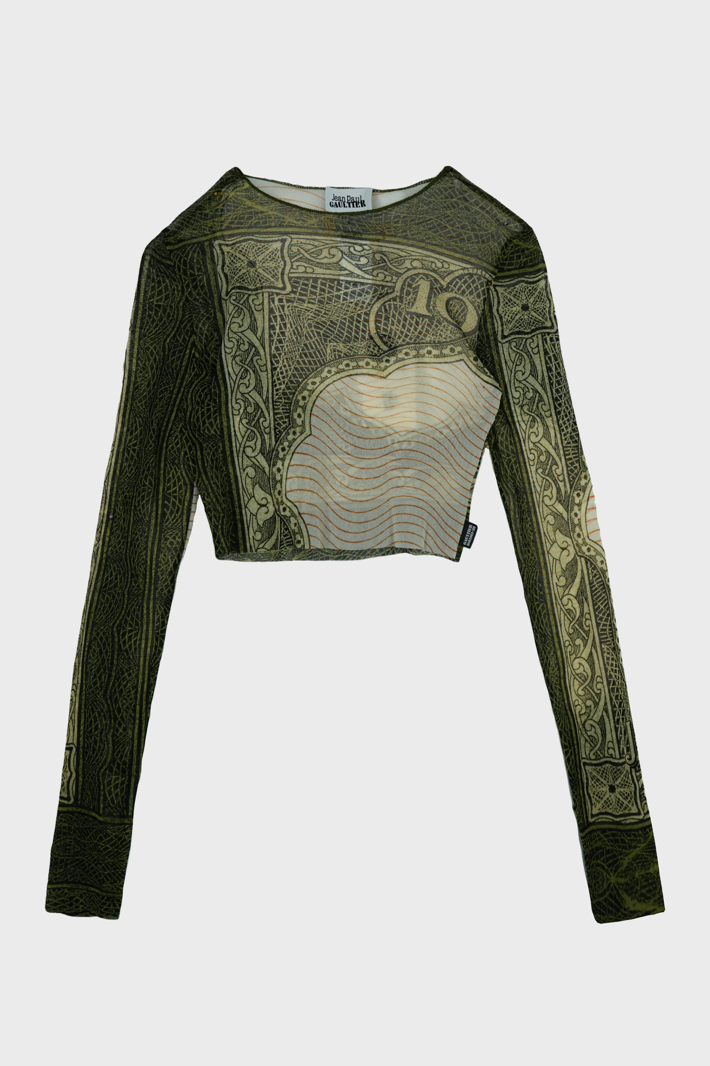 RE-EDITION : CREWNECK CROP TOP "CARTOUCHE"