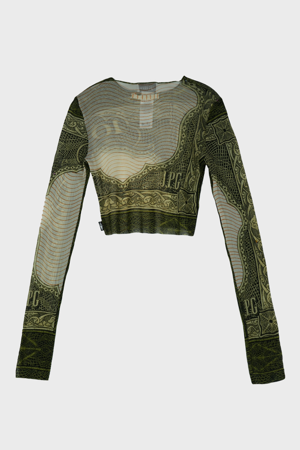 RE-EDITION : CREWNECK CROP TOP "CARTOUCHE"