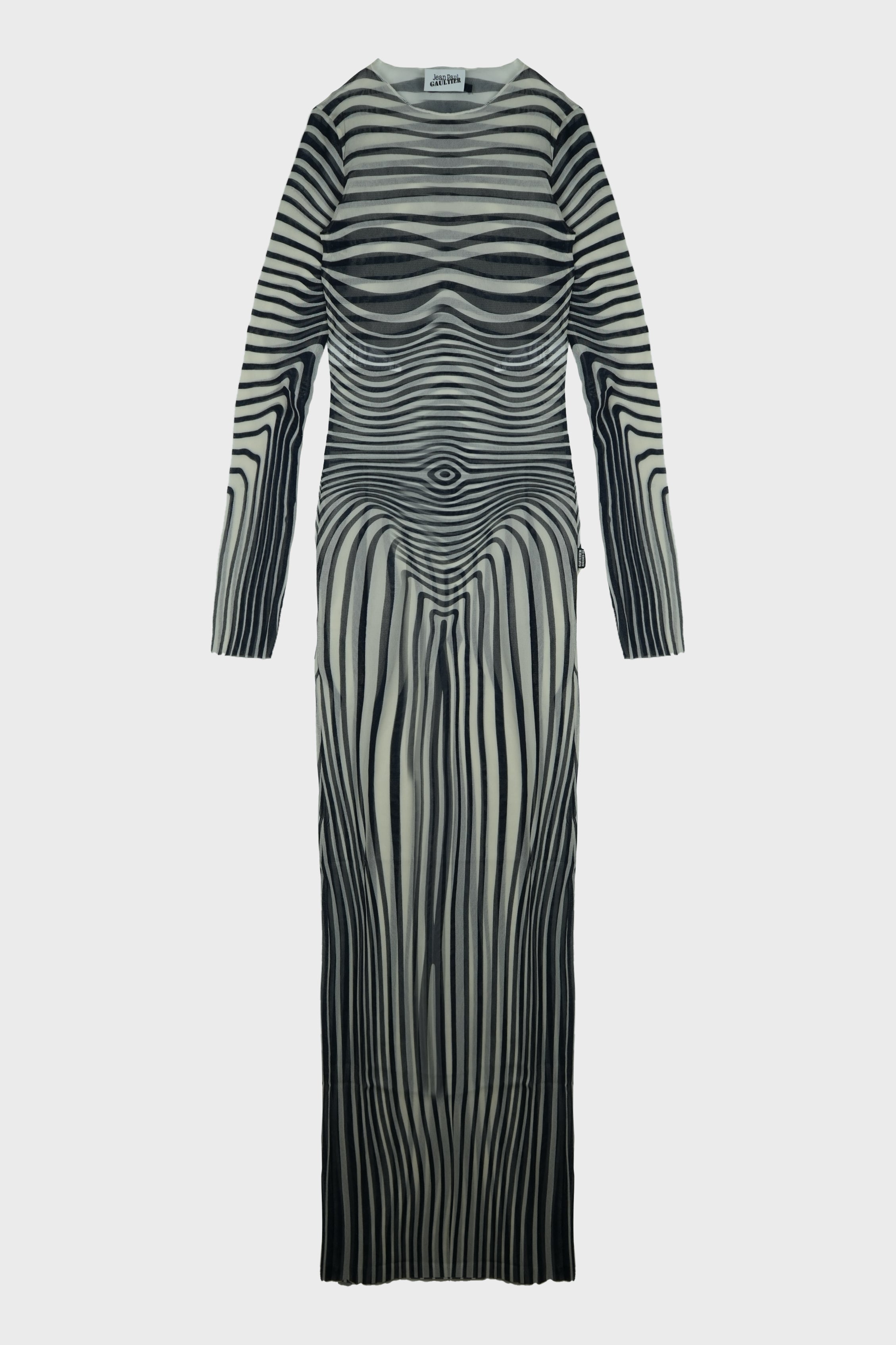 RE-EDITION : LONG DRESS "MORPHING STRIPES"