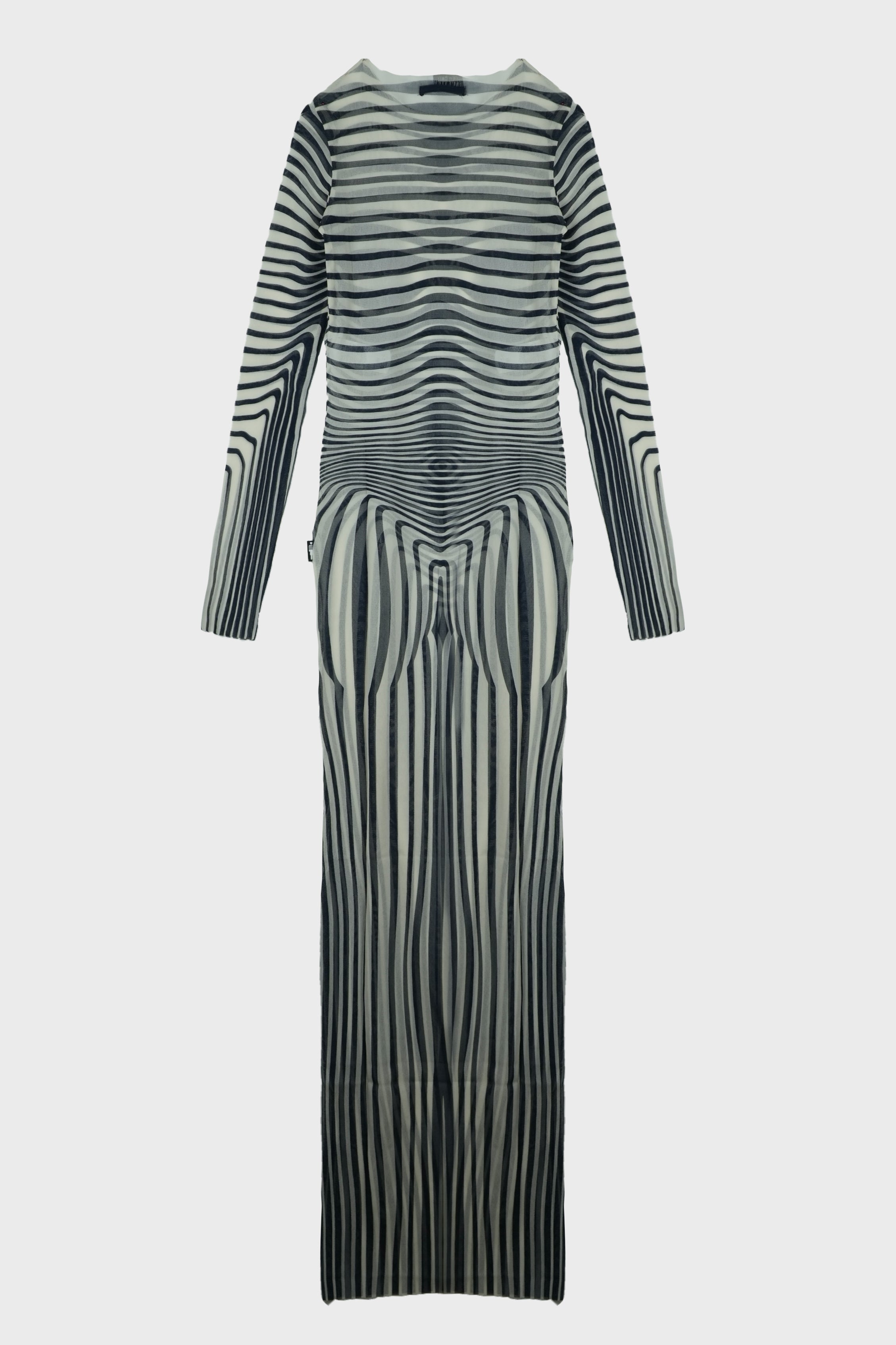 RE-EDITION : LONG DRESS "MORPHING STRIPES"