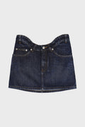 MINI SKIRT WITH CURVY WAISTBAND