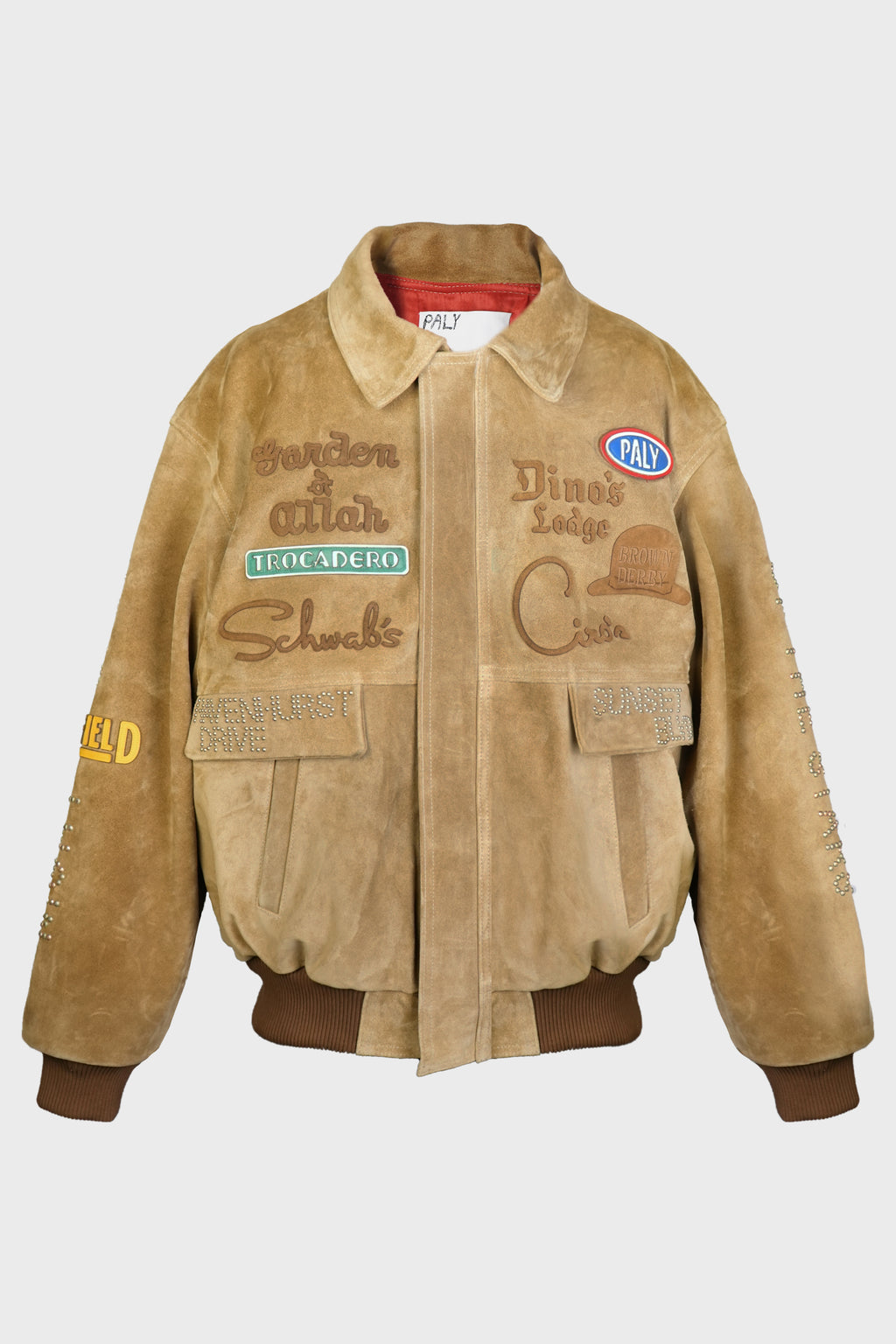 SUNSET BLVD. SPONSORED SUEDE JACKET TAN