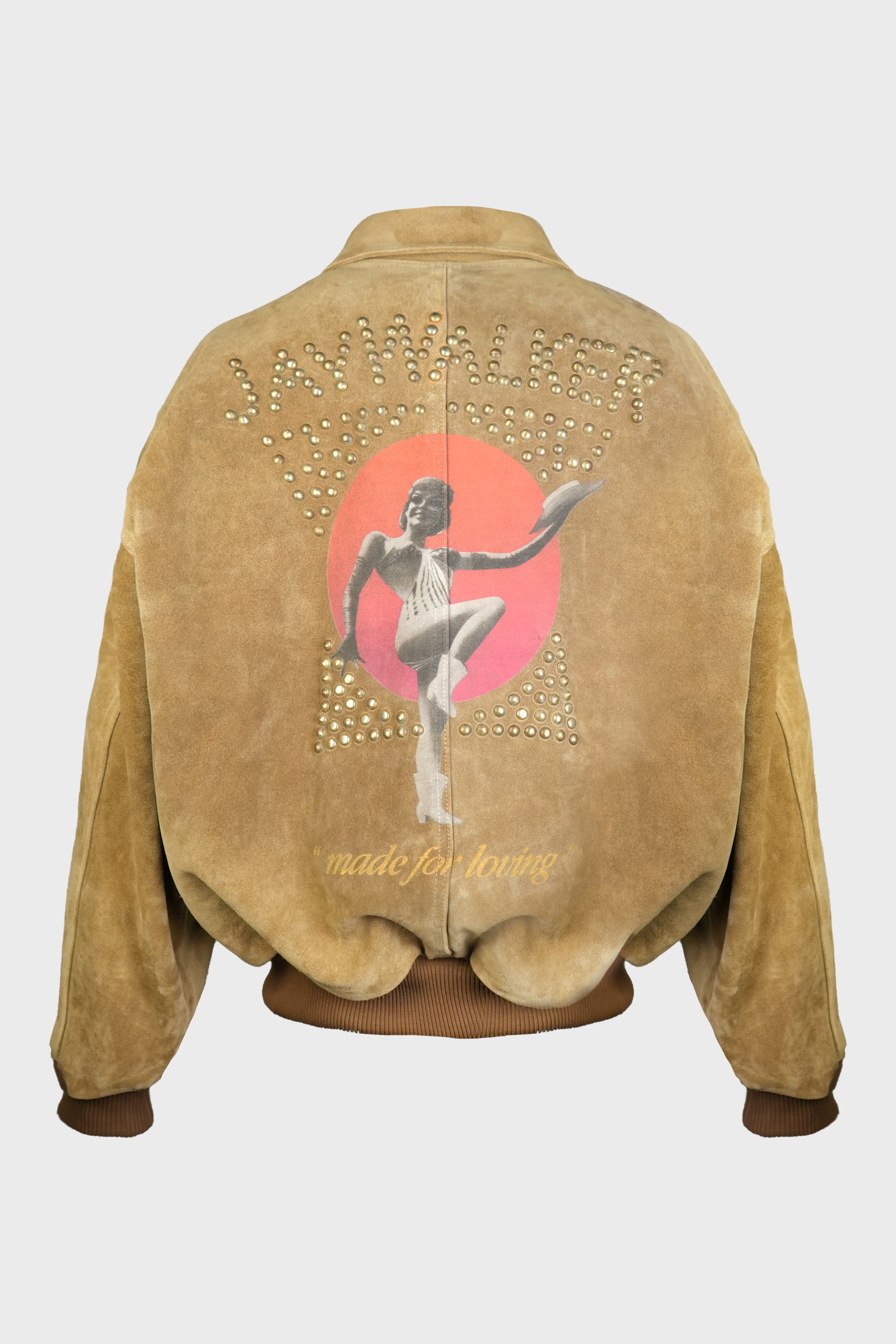 SUNSET BLVD. SPONSORED SUEDE JACKET TAN