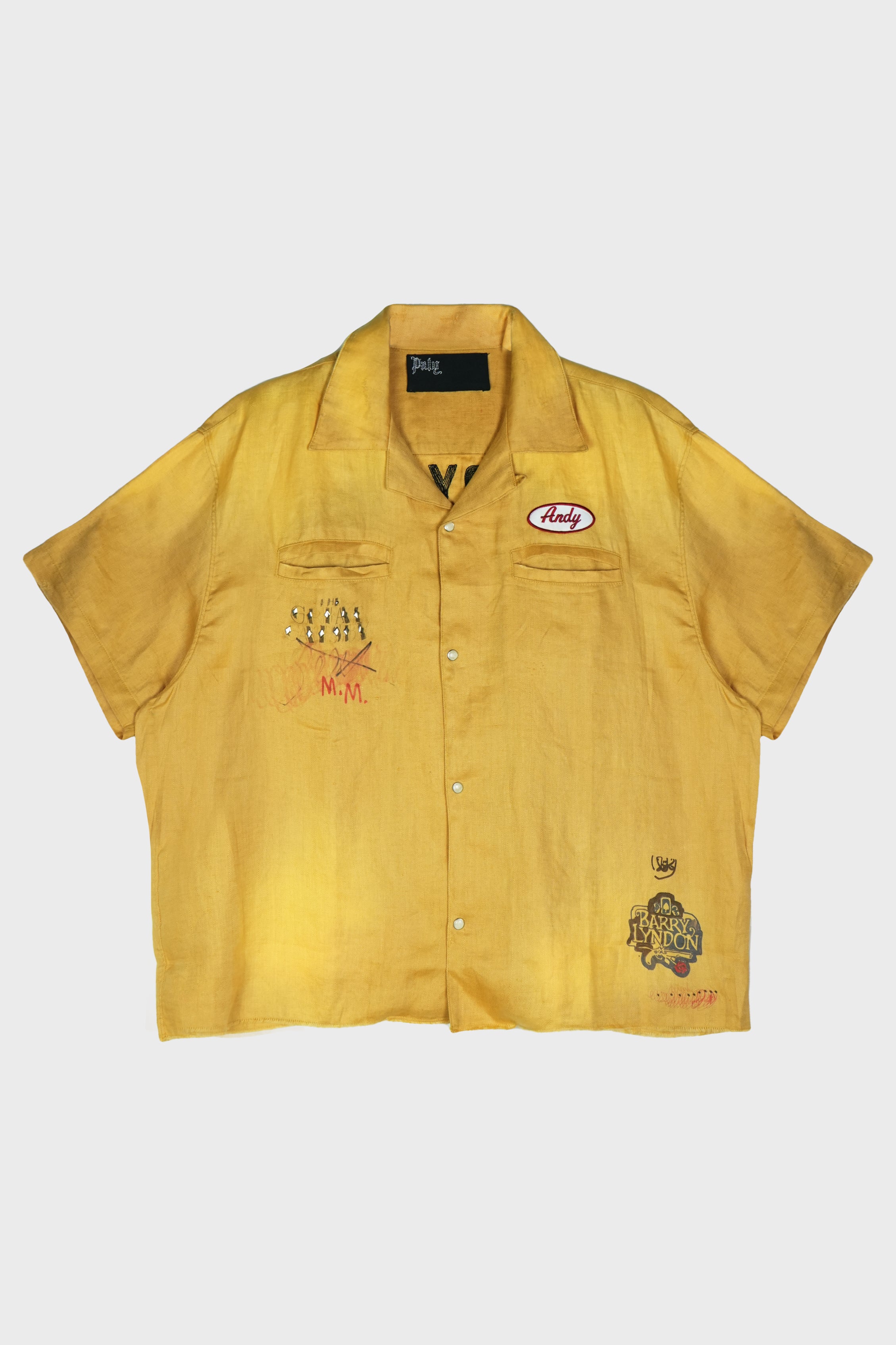 MONTAUK S/S BOWLING SHIRT YELLOW