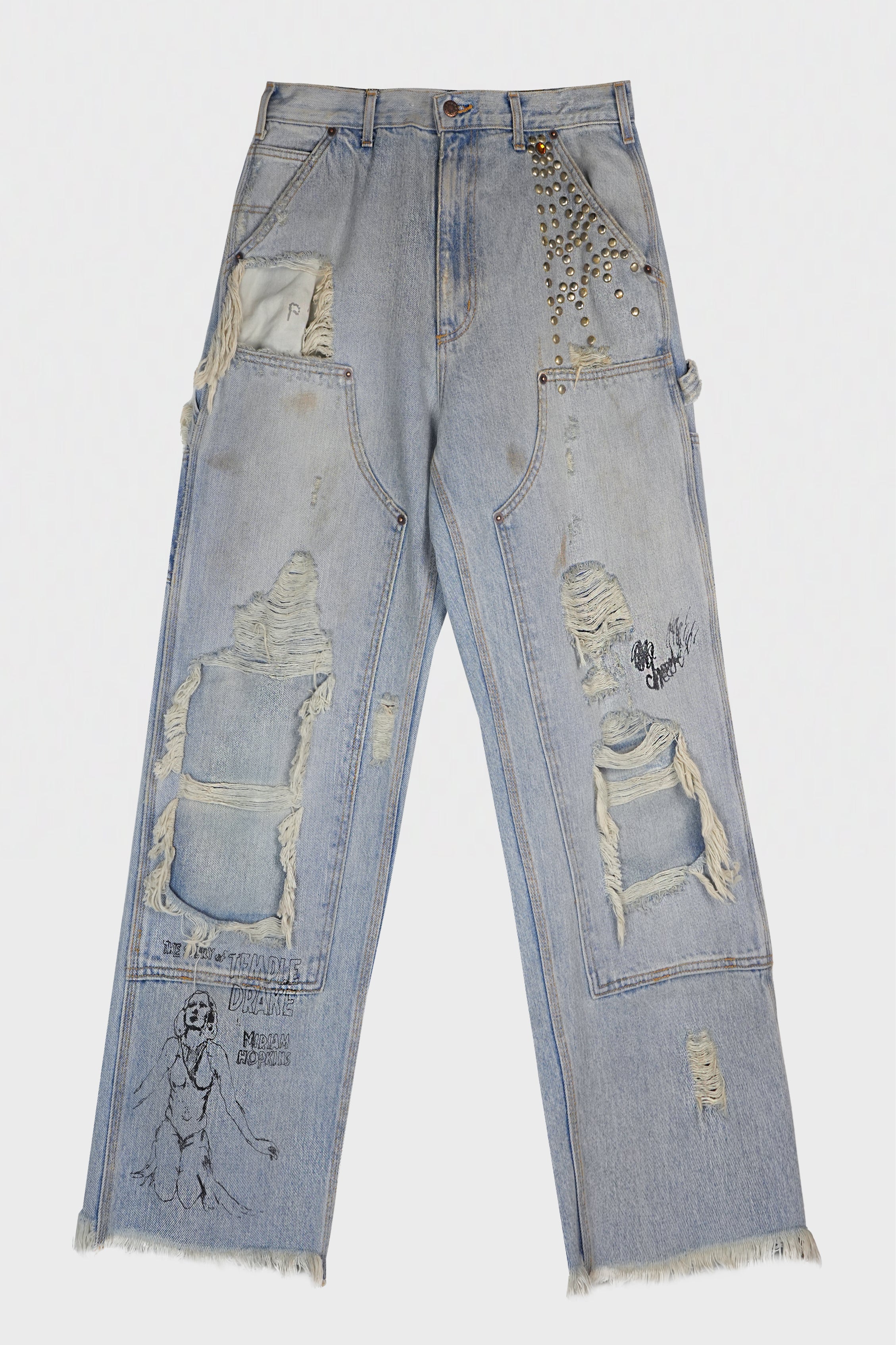 BUSTED DBL KNEE JEAN