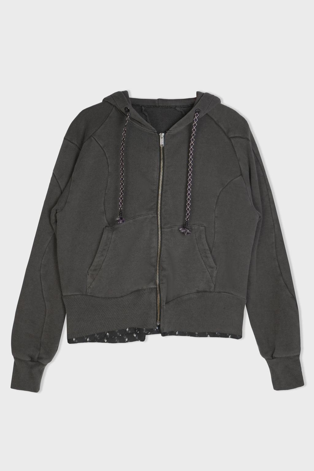 ZIP UP HOODIE UC1F1808 BLACK