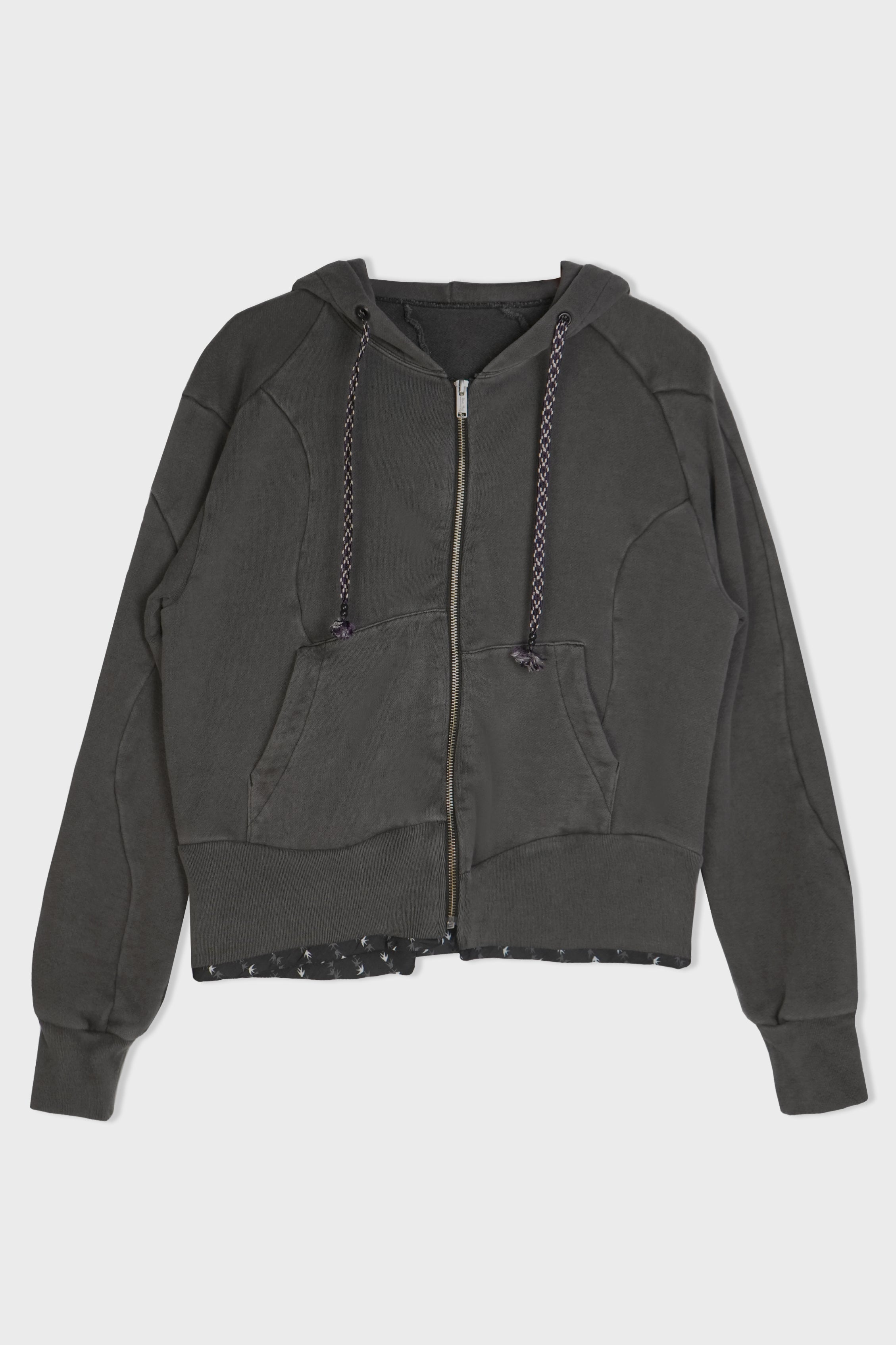 ZIP UP HOODIE UC1F1808 BLACK