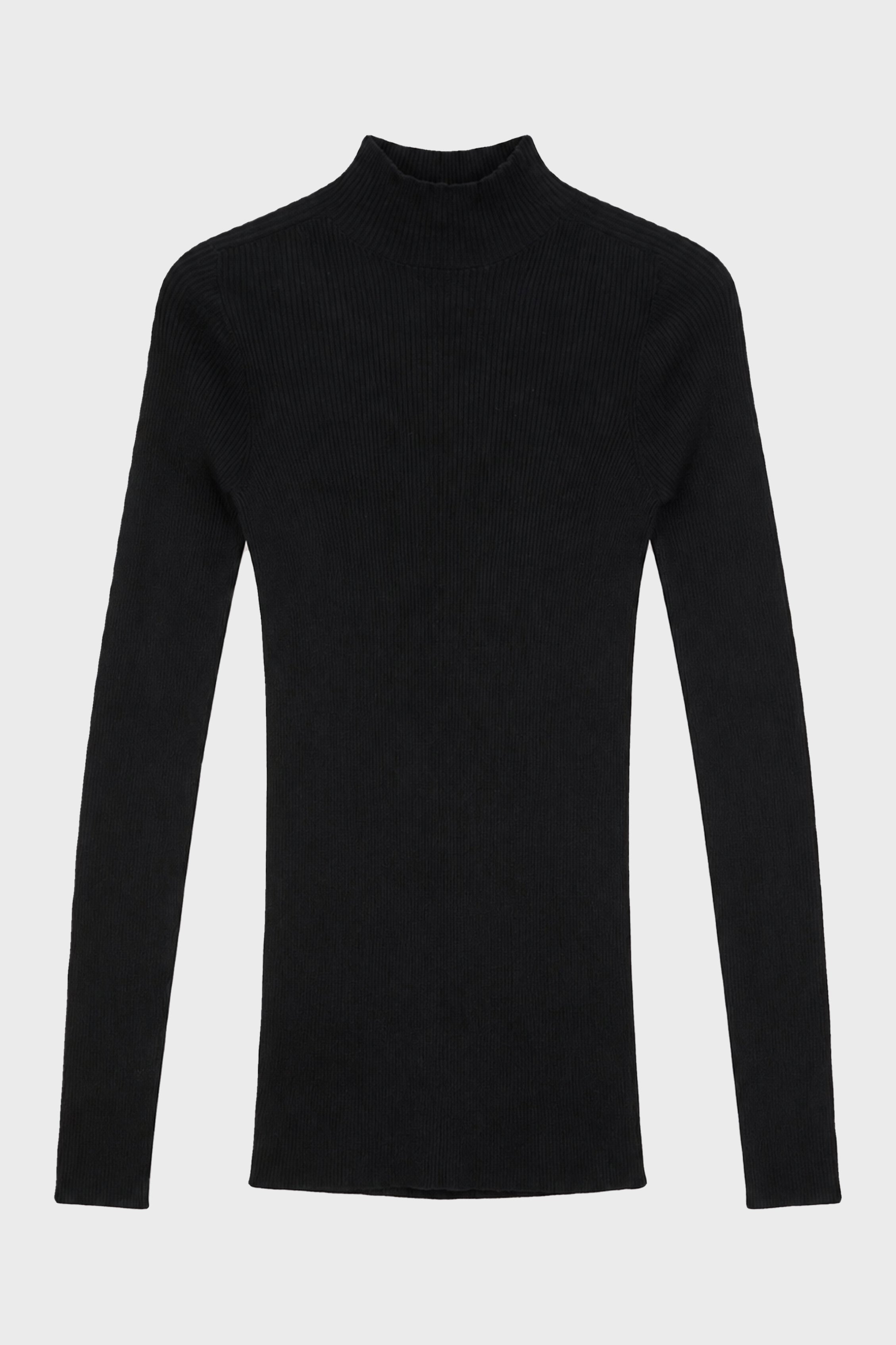 RIBBED LUPETTO BLACK