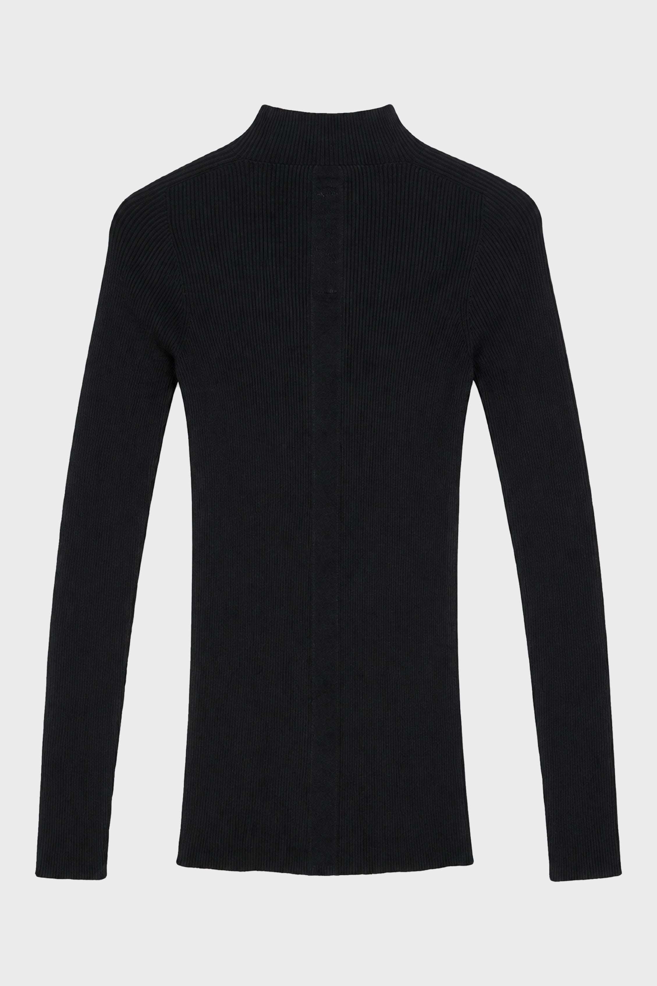 RIBBED LUPETTO BLACK