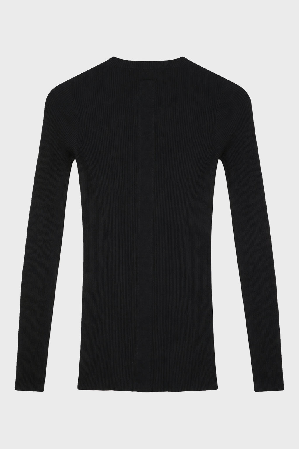 RIBBED ROUND NECK BLACK