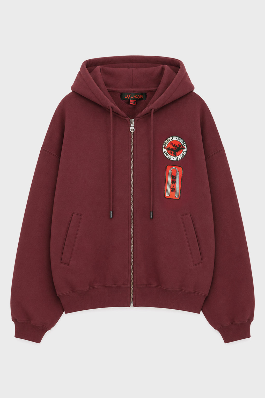 ZIP HOODIE MERLOT