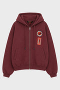 ZIP HOODIE MERLOT