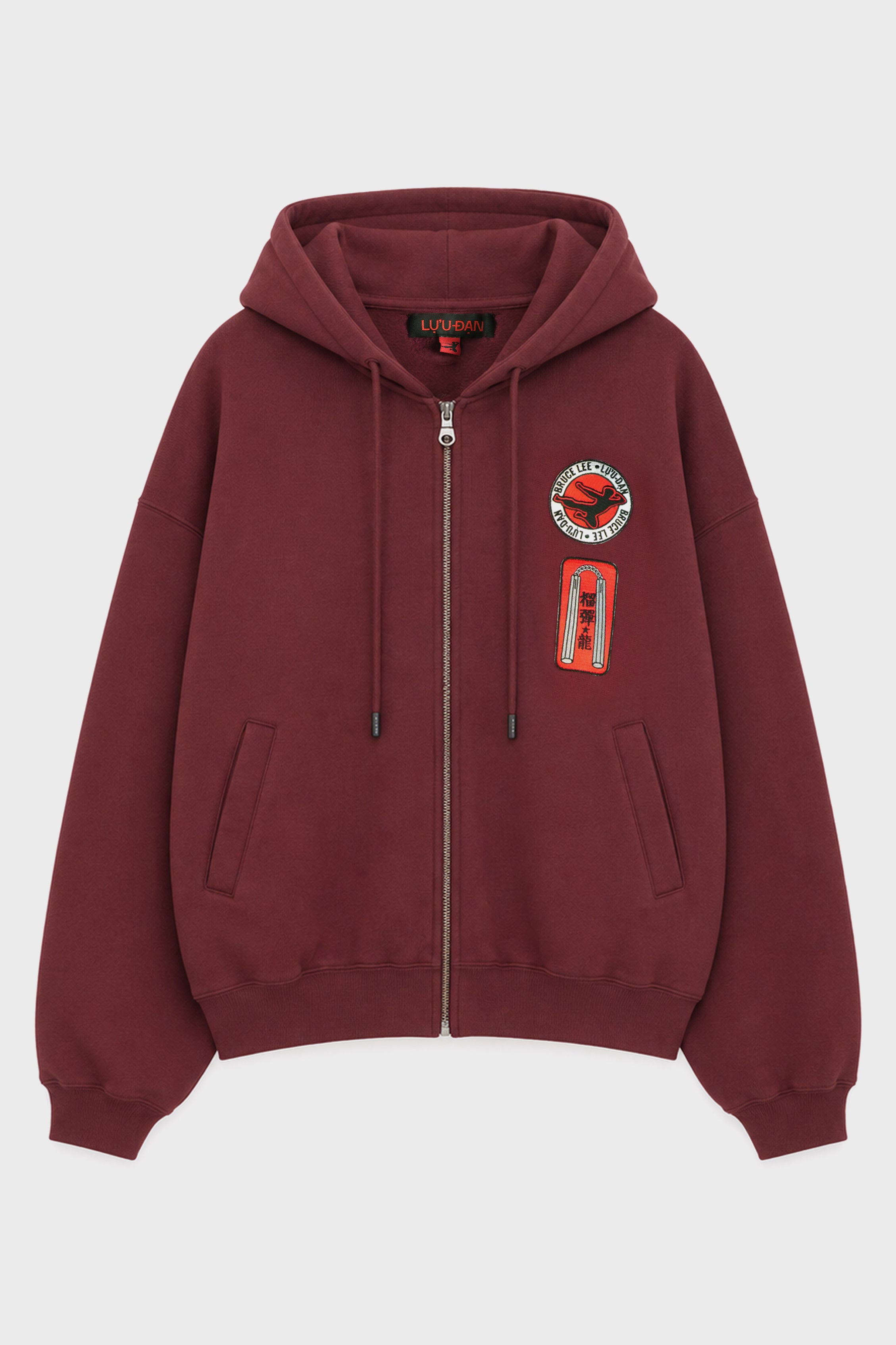 ZIP HOODIE MERLOT