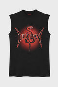 METAL HEAD SLEEVELESS TEE BLACK