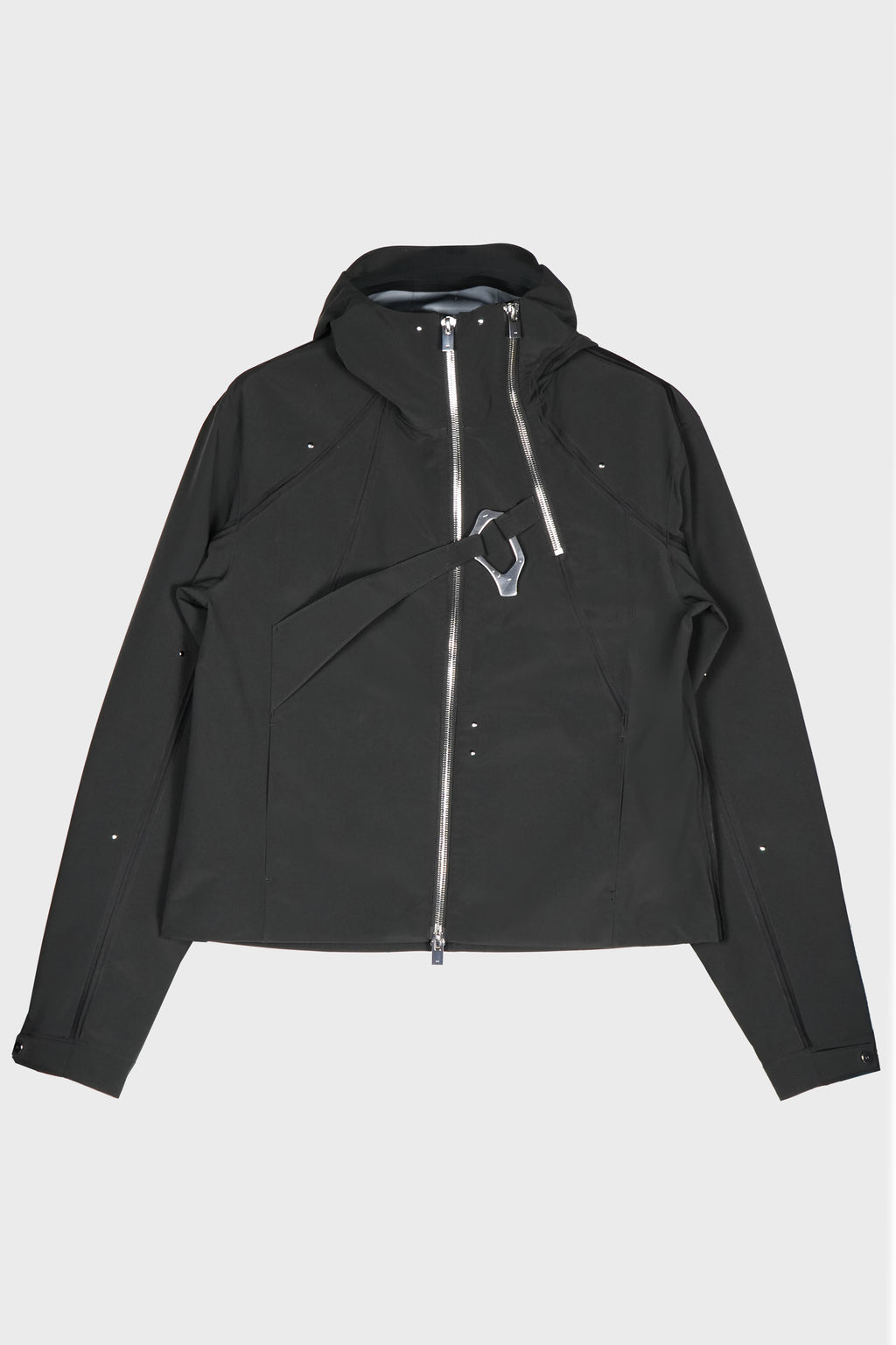 MOIRE TECHNICAL JACKET BLACK