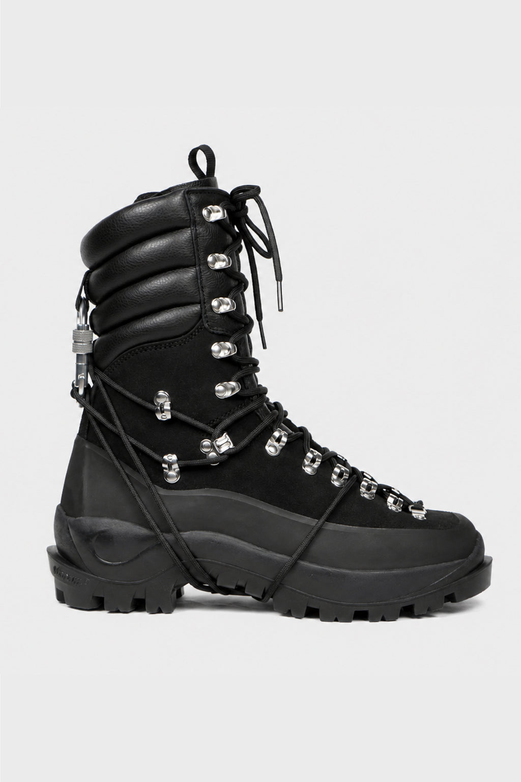 TALL HIKING BOOTS  BLACK