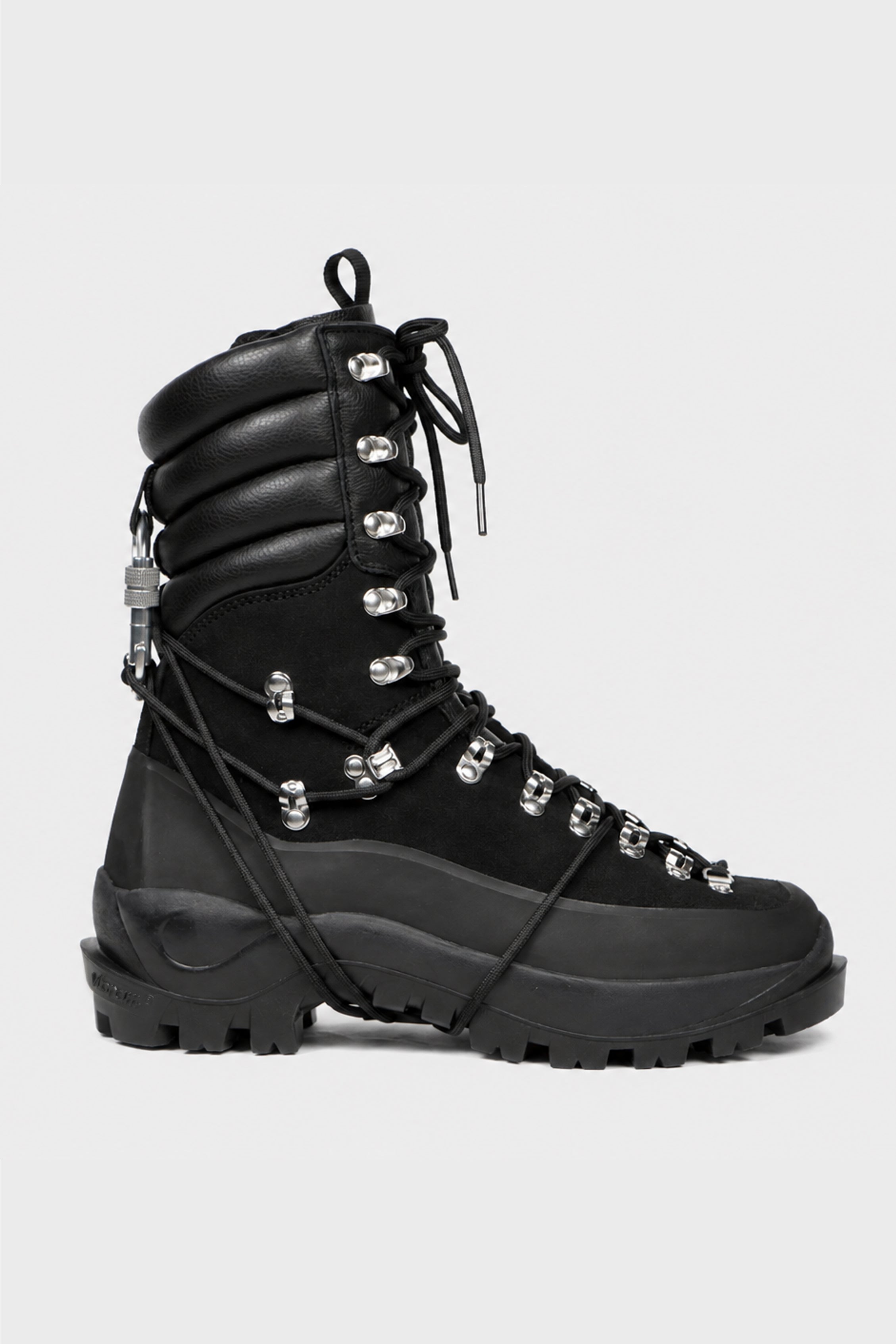 TALL HIKING BOOTS  BLACK