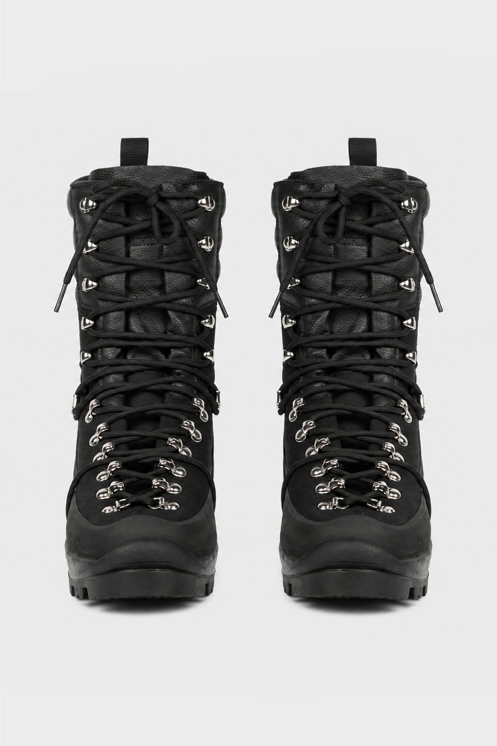 TALL HIKING BOOTS  BLACK