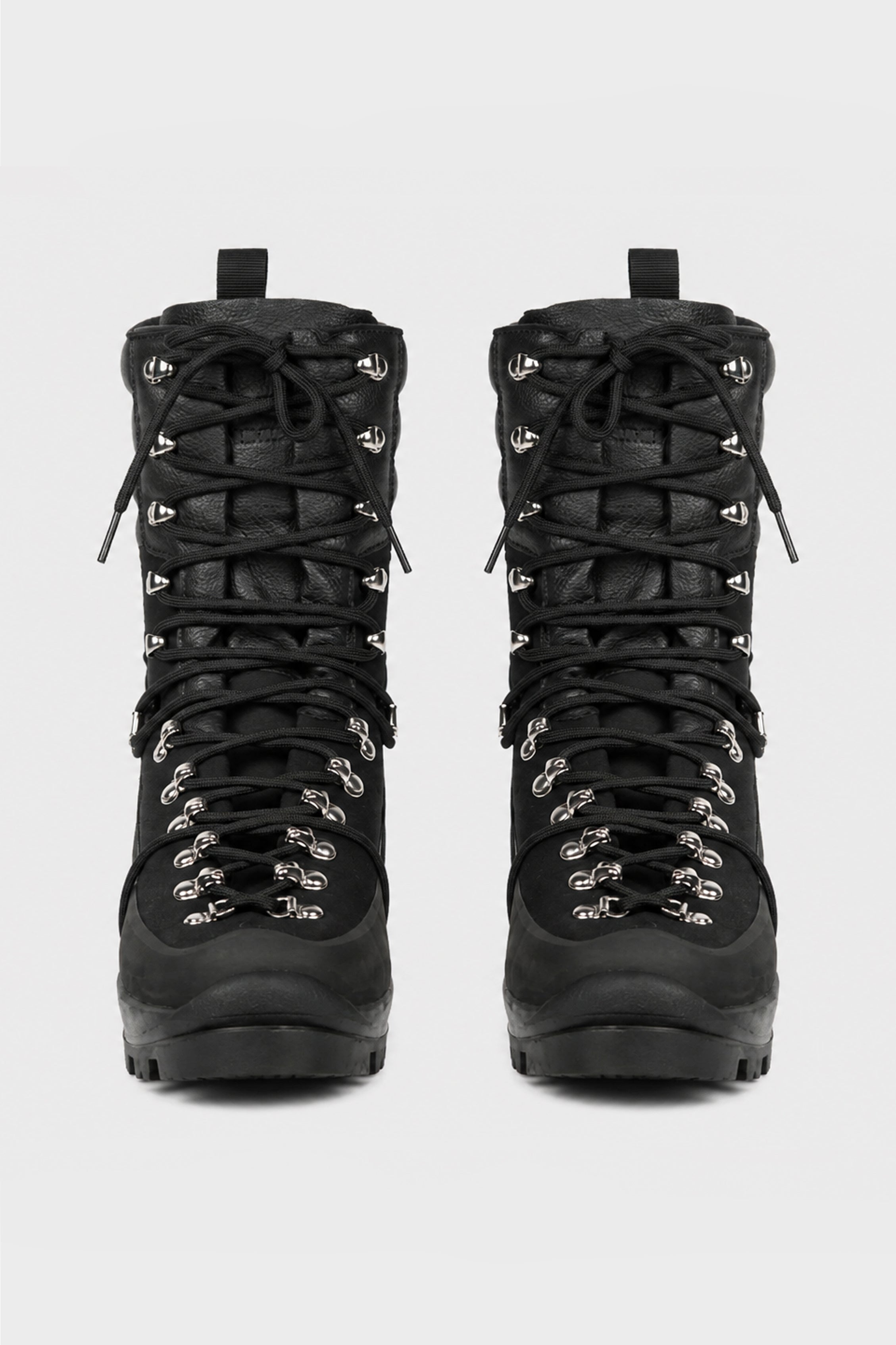 TALL HIKING BOOTS  BLACK