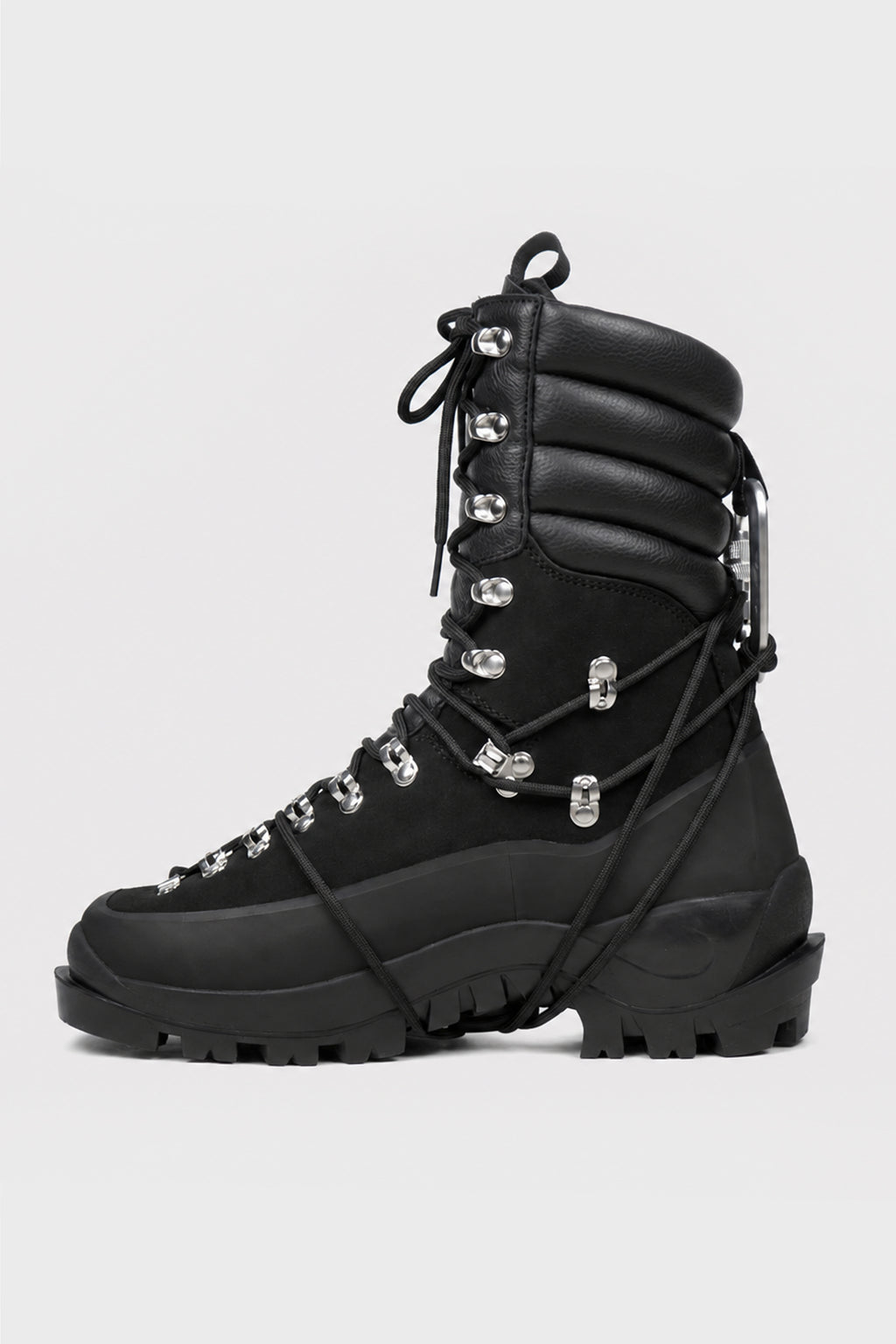 TALL HIKING BOOTS  BLACK