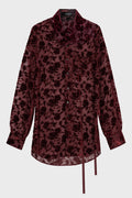 ELISABETH SHIRT ROSES CRIMSON