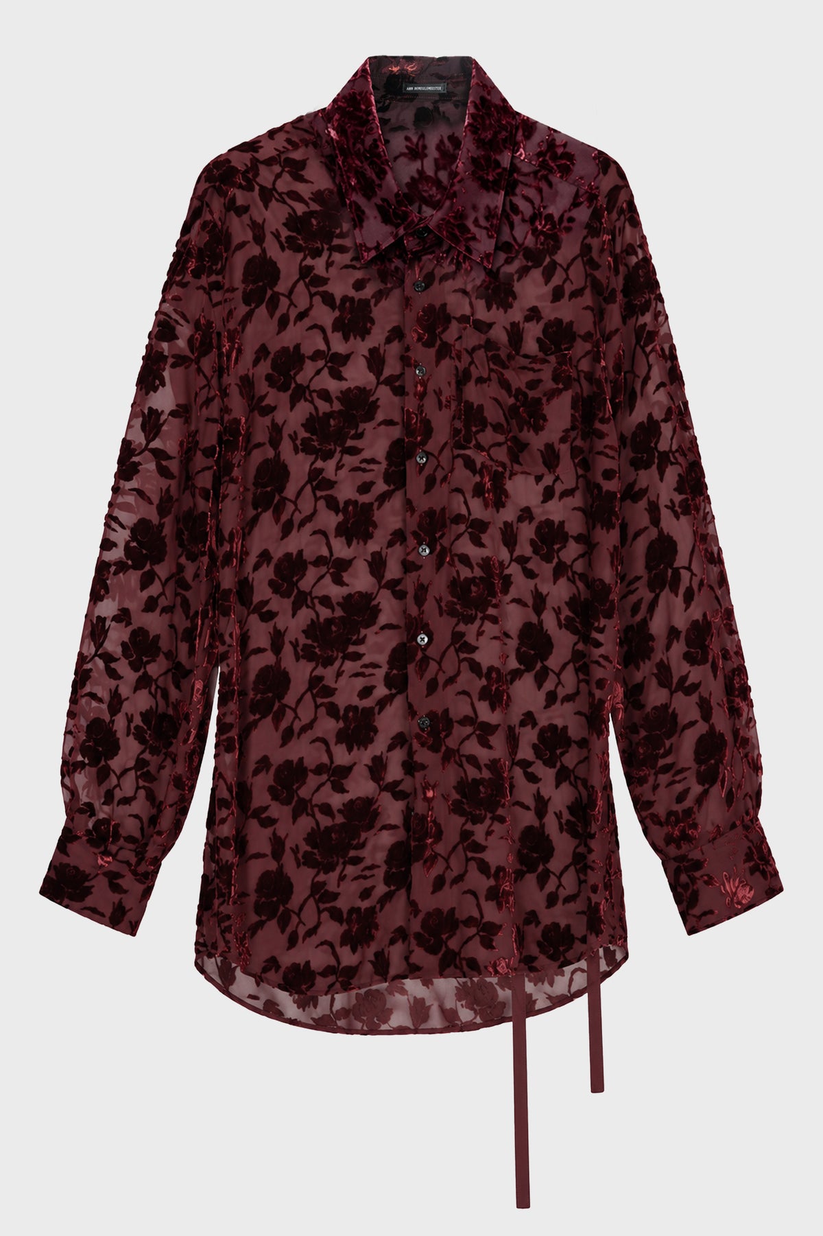 ELISABETH SHIRT ROSES CRIMSON