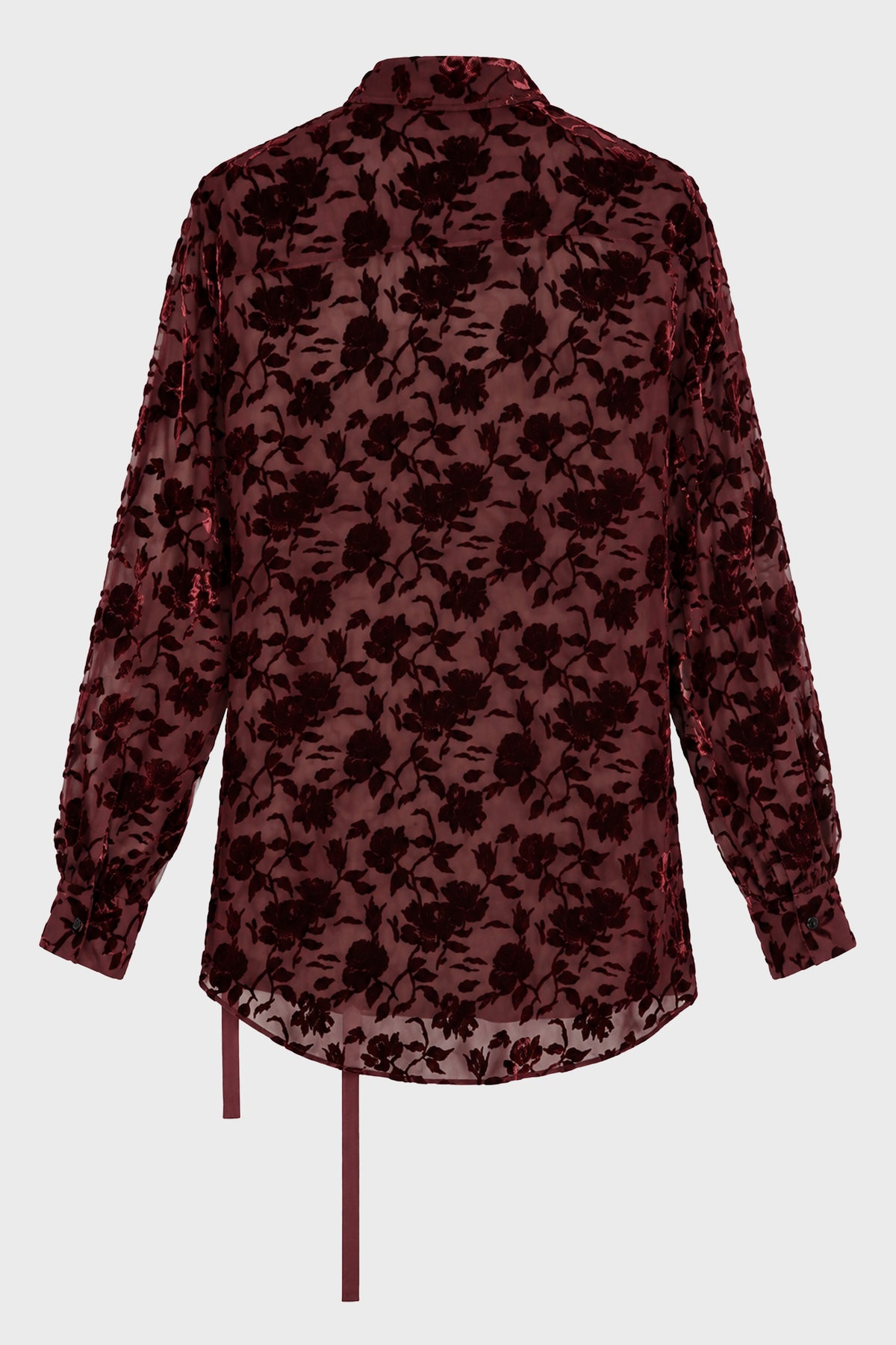 ELISABETH SHIRT ROSES CRIMSON
