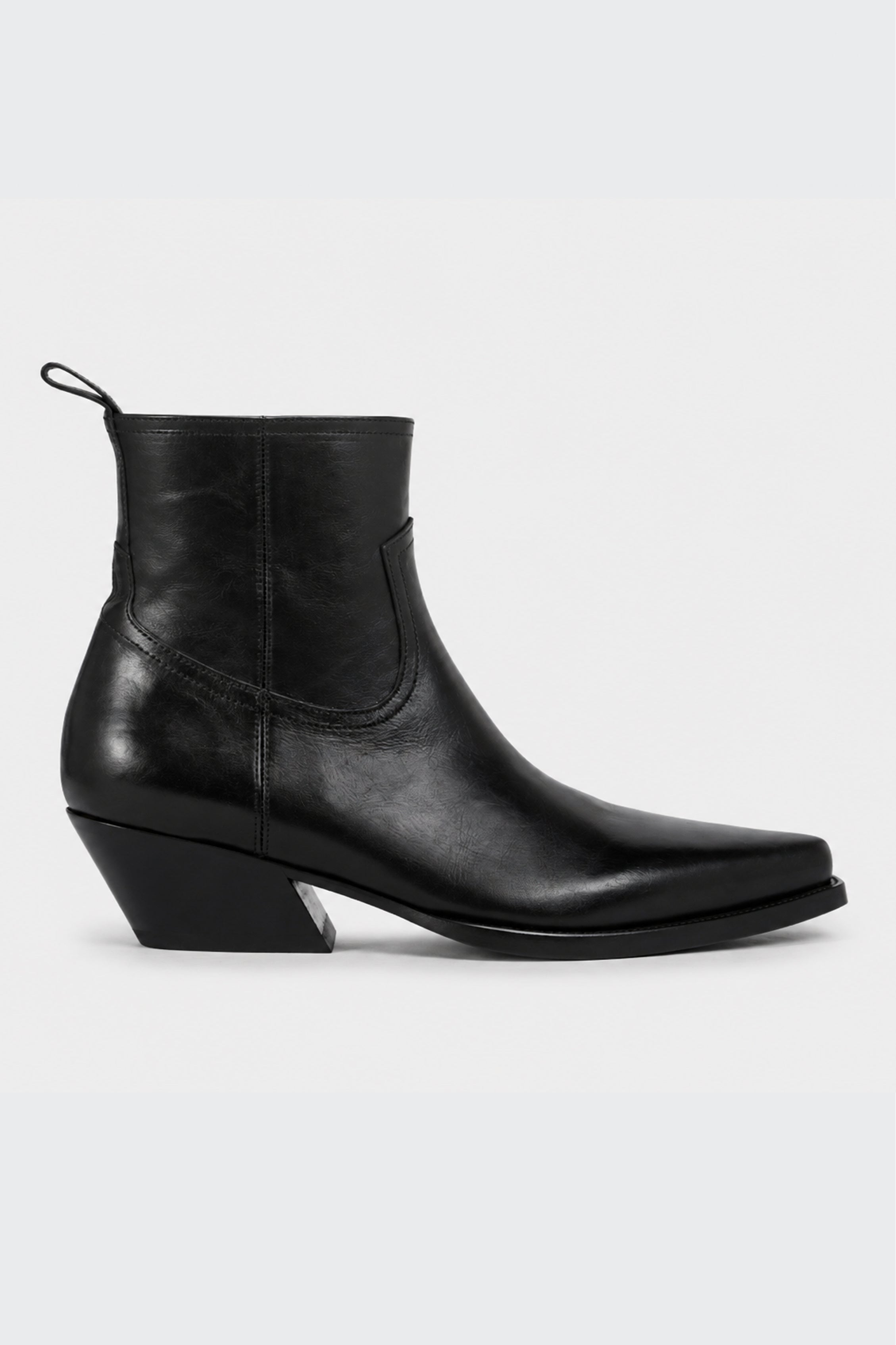 IMME POINTY ANKLE BOOTS BLACK