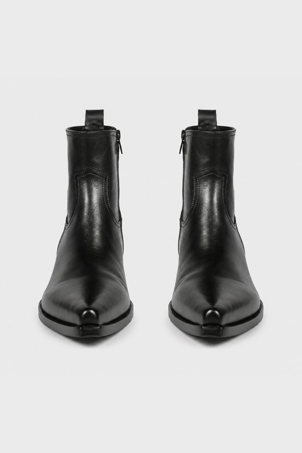 IMME POINTY ANKLE BOOTS BLACK